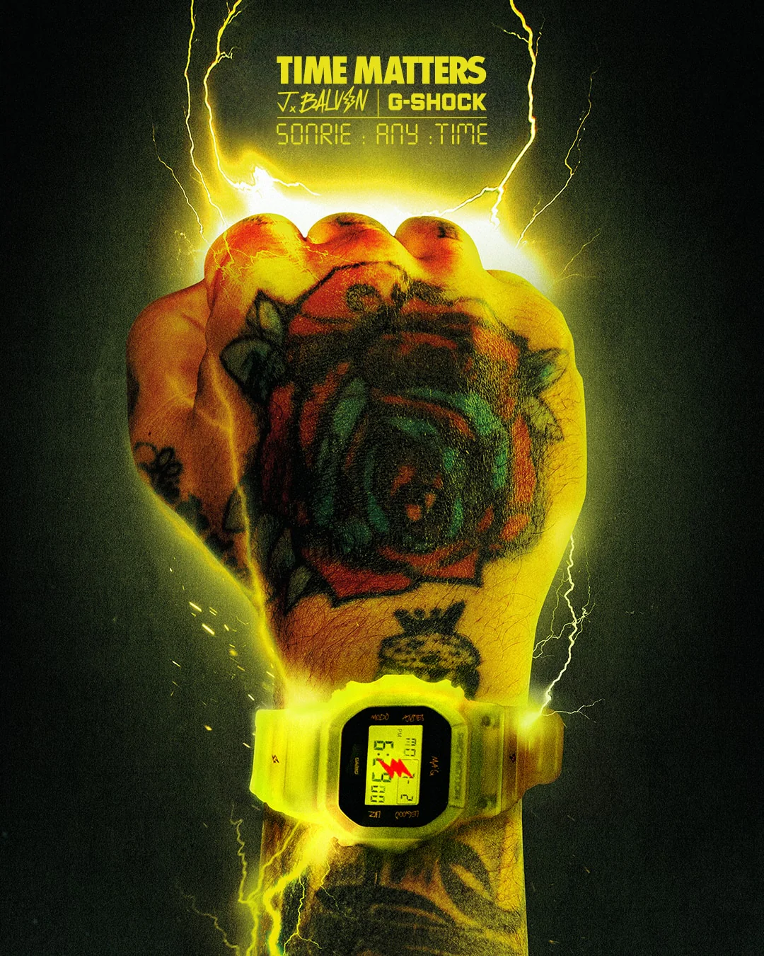 DWE-5600JB-1A9 Reloj G-Shock J Balvin de unisex correa de resina digital - Image 3