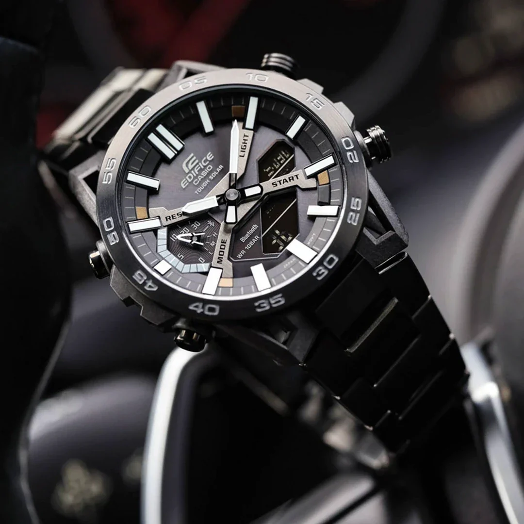ECB-2000DC-1B Reloj Edifice de caballero pulsera de metal 51 mm - Image 3