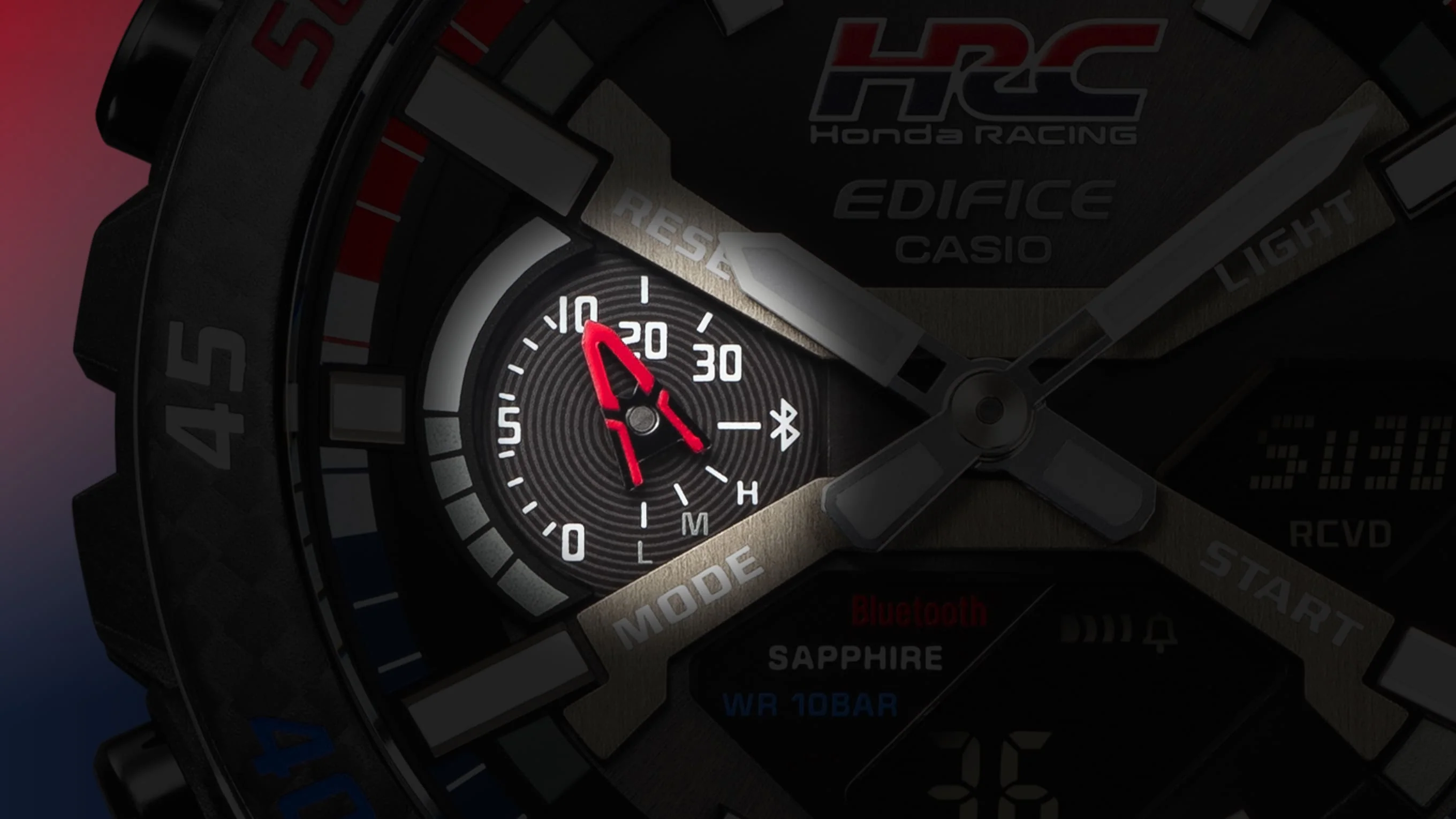 ECB-2000HR-1A Edifice reloj para hombre pulsera de tela Honda Racing, Bluetooth, cristal Zafiro - Image 9