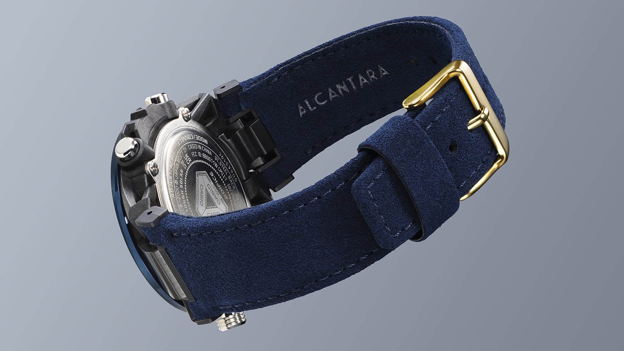 ECB-2000SS-2A Edifice Reloj para Caballero Pulsera de Alcantara Edición 50 años Sospensione cristal zafiro - Image 4