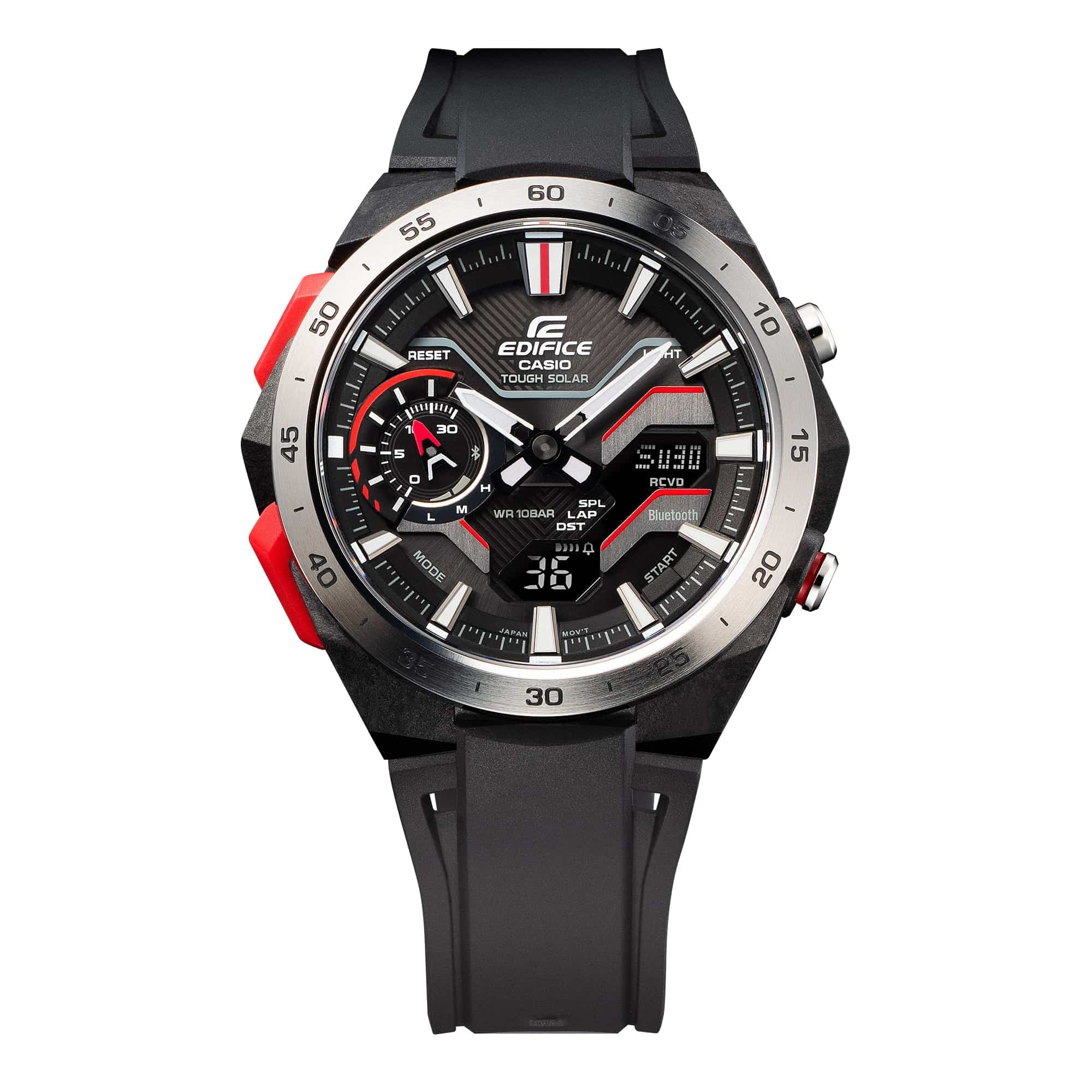ECB-2200P-1A Edifice Windflow Tough Solar Reloj para Hombre cristal zafiro - Image 3