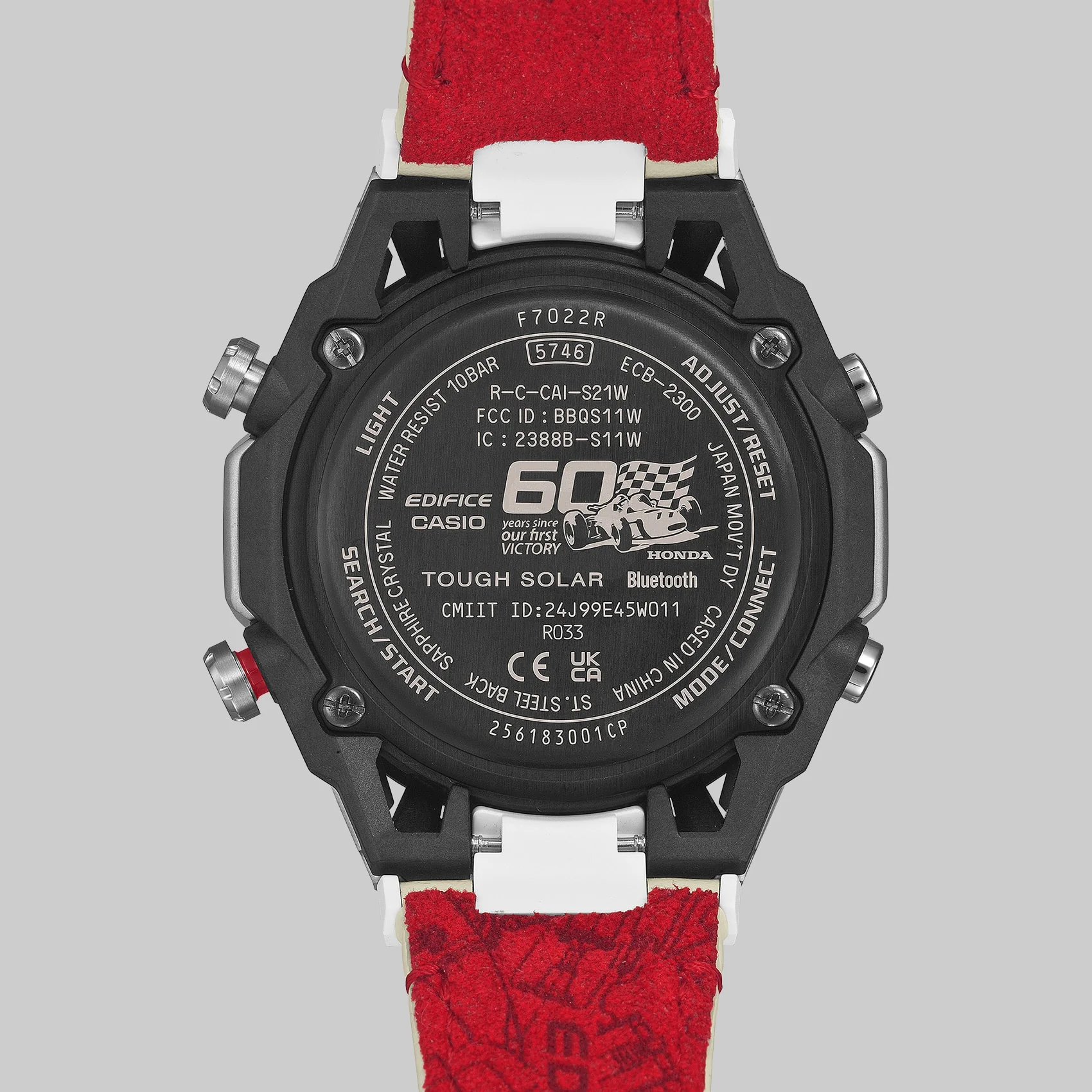 ECB-2300HR-1A Reloj Edifice Sospensione de hombre correa de cuero - Image 7