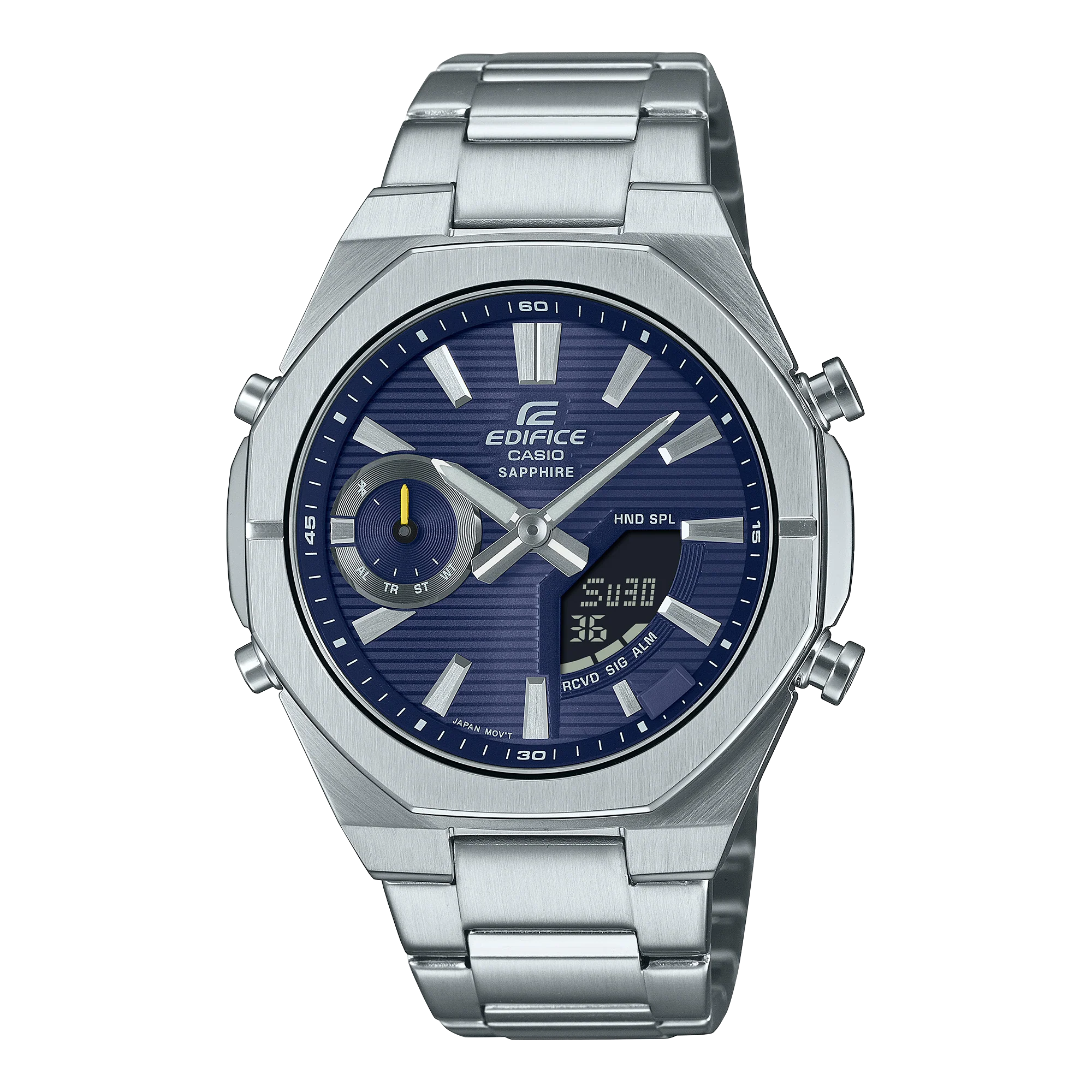 ECB-S10D-2A Reloj Edifice de hombre pulsera de metal cristal zafiro