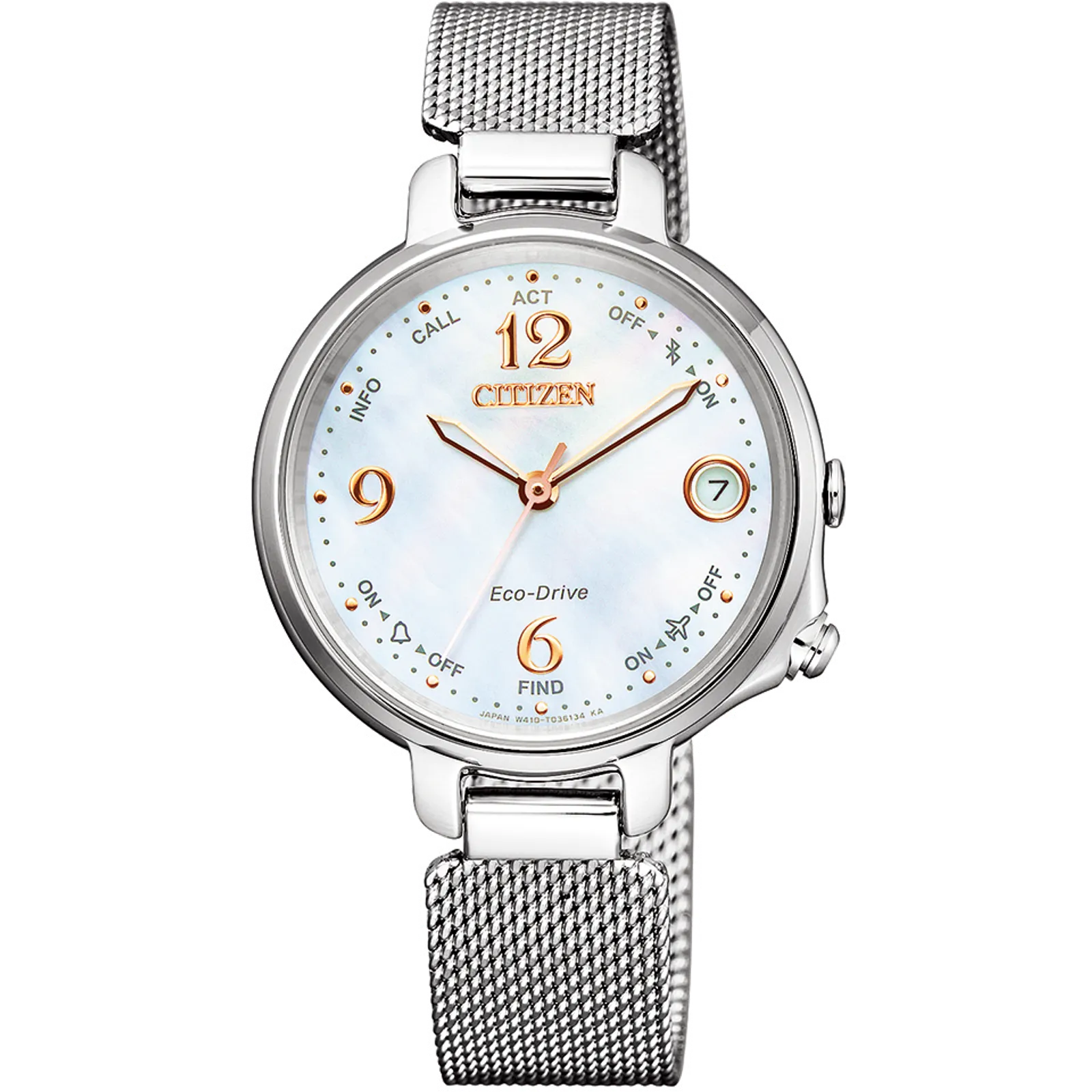 EE4030-51D Citizen Eco-Drive Bluetooth de dama pulsera mesh