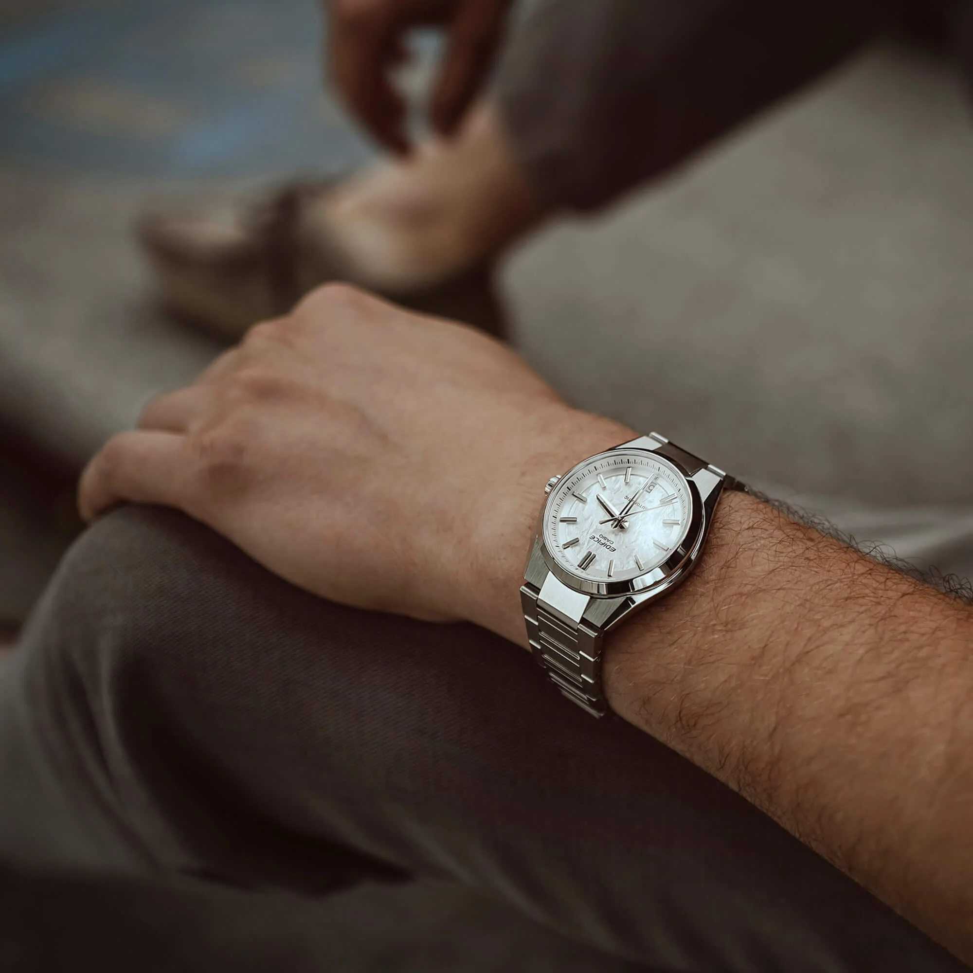 EFK-100D-7A Reloj Edifice de hombre pulsera de metal - Image 7