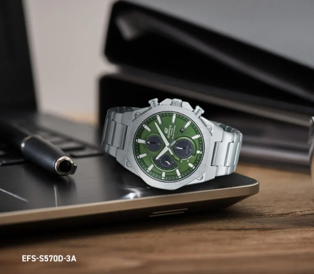 EFS-S570D-3A Edifice reloj para hombre pulsera de metal - Image 2