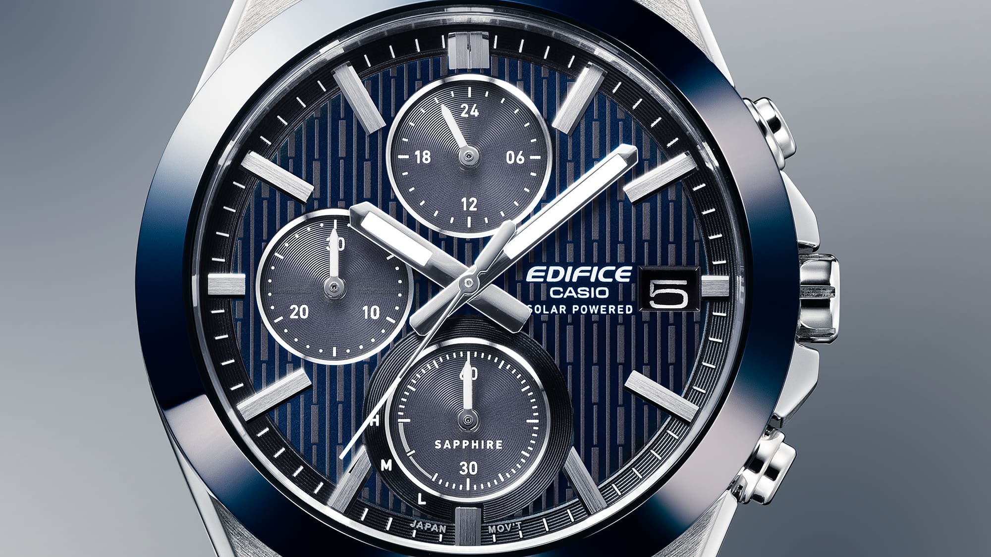 EFS-S650D-2A Reloj Edifice de hombre pulsera de metal cristal zafiro - Image 4