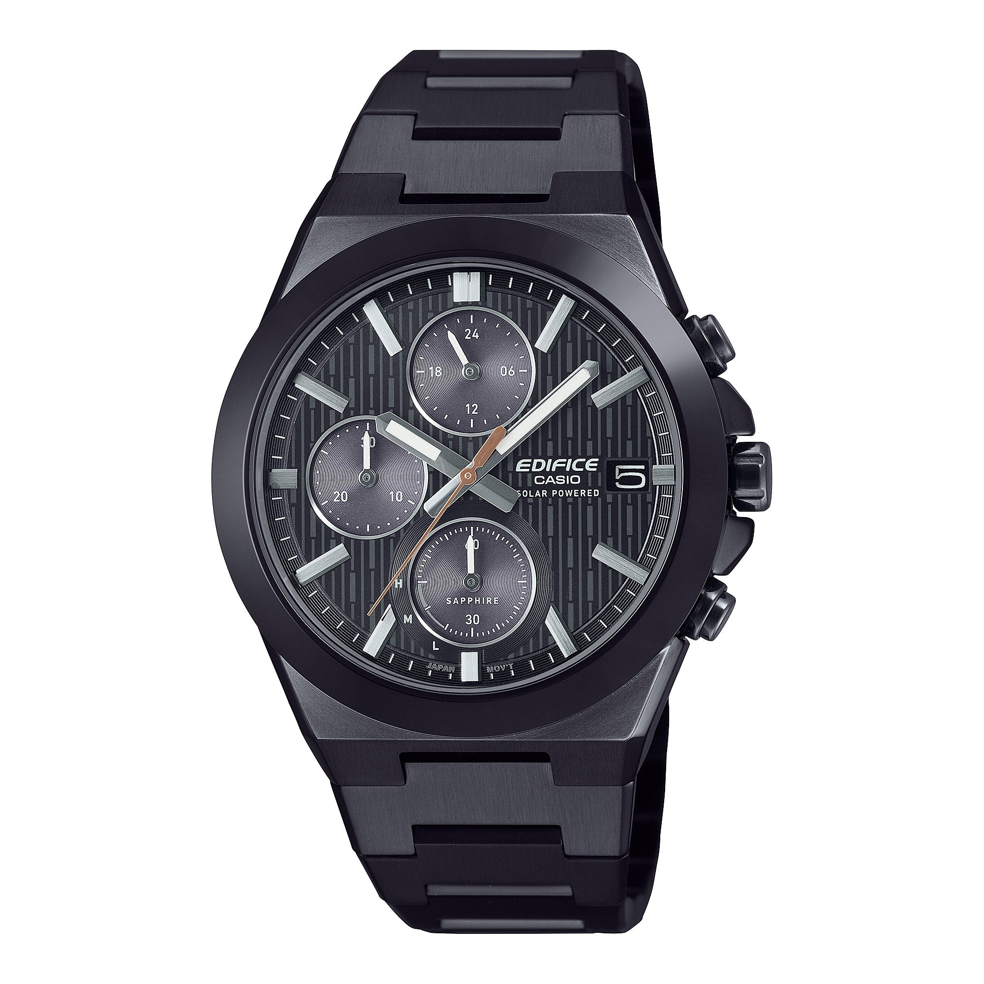 EFS-S650DC-1A Reloj Edifice de caballero correa de acero inoxidable cristal zafiro