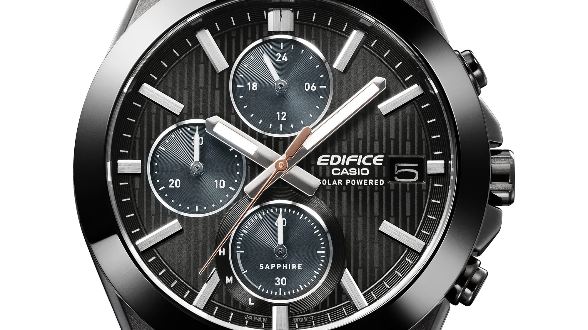 EFS-S650DC-1A Reloj Edifice de caballero correa de acero inoxidable cristal zafiro - Image 4