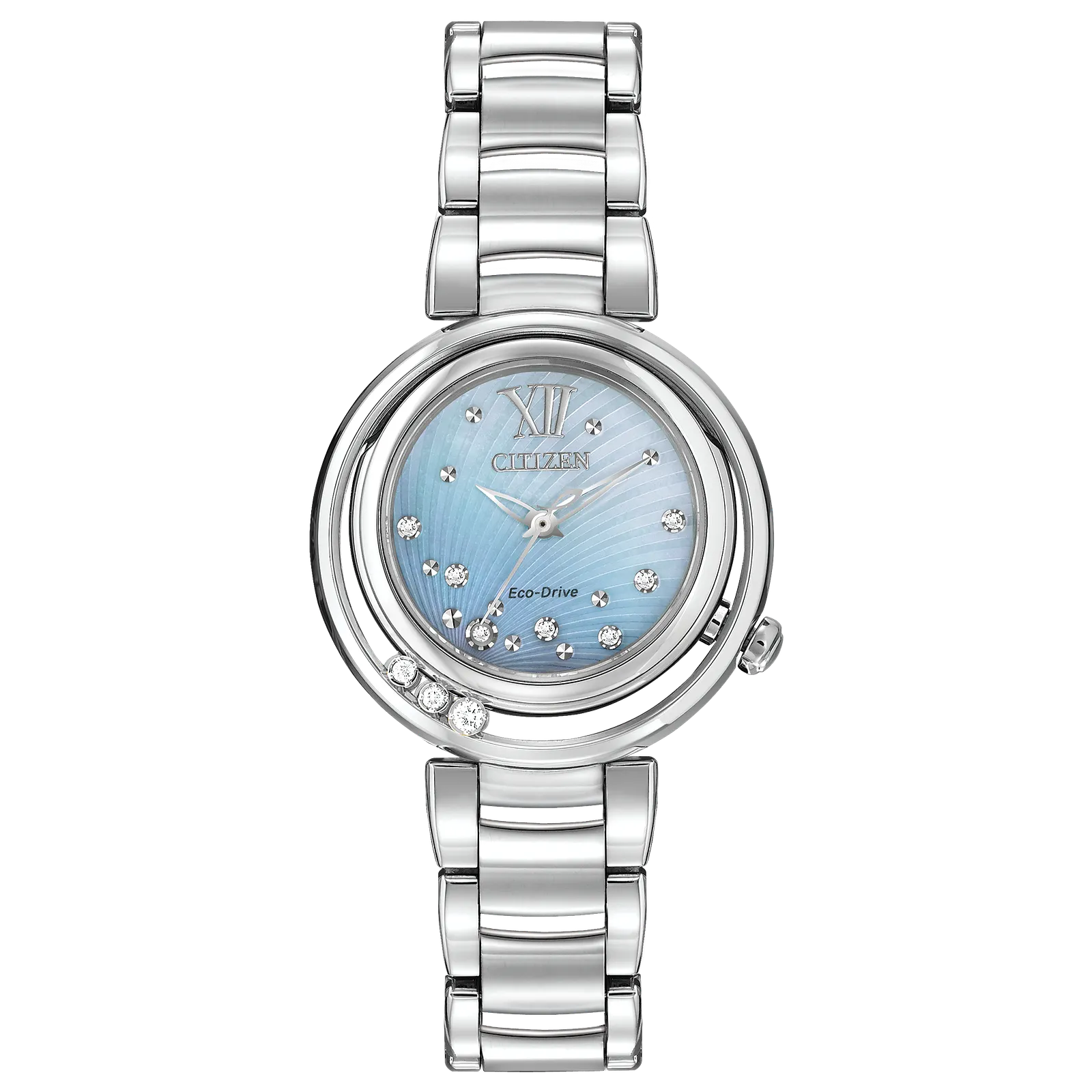EM0320-59D Reloj Citizen L Sunrise Eco-drive de dama banda de metal 29 mm