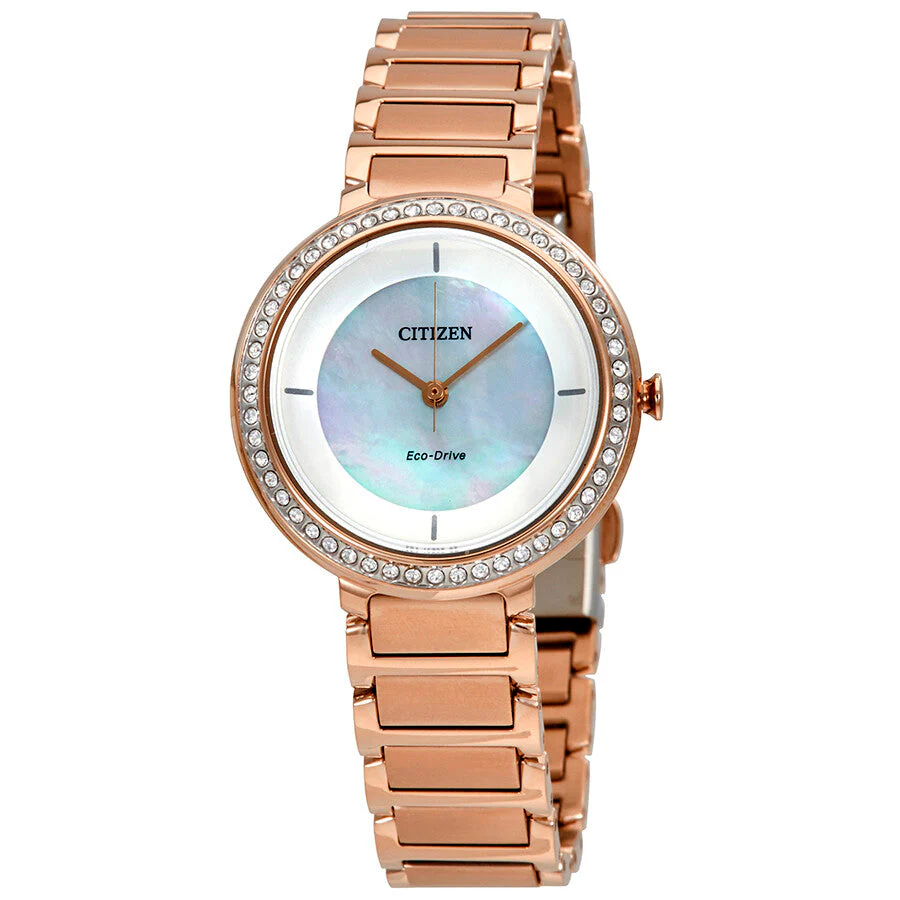 EM0483-54D Reloj Citizen Silhouette Crystal de dama banda de metal Eco-Drive - Image 4
