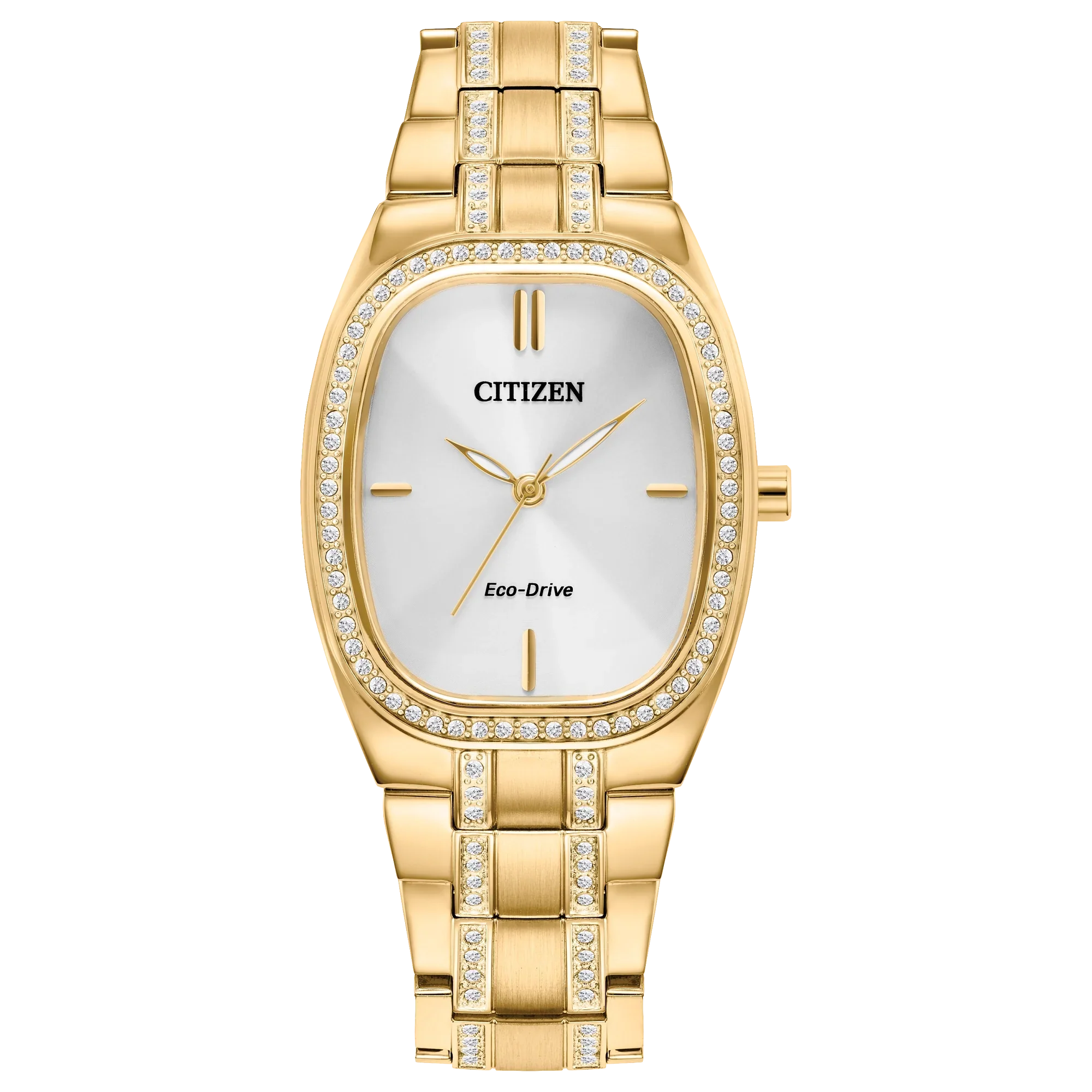 EM1082-50A Reloj Citizen Crystal de dama pulsera de metal Eco-Drive