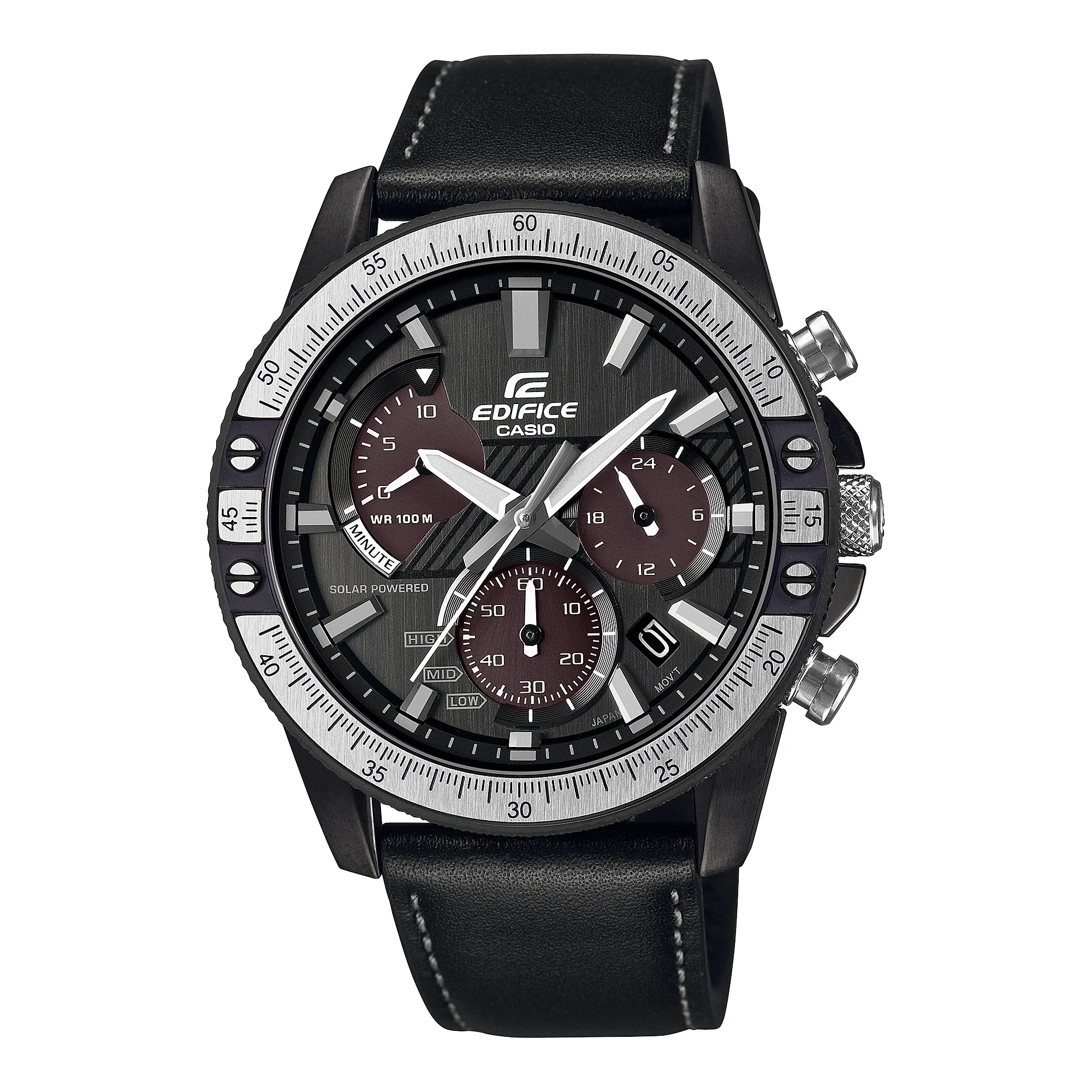 EQS-930TL-1AV Reloj Edifice solar correa de piel