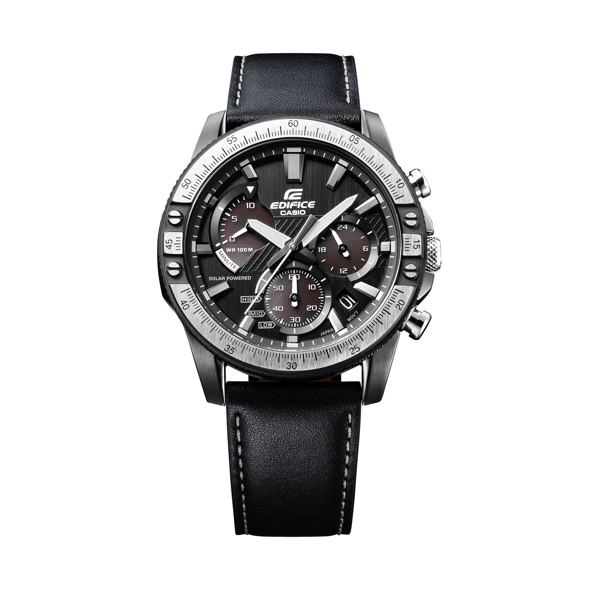 EQS-930TL-1AV Reloj Edifice solar correa de piel - Image 2