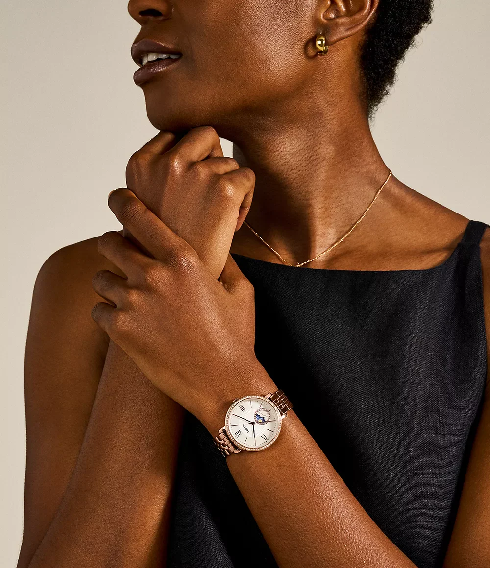 ES5165 Reloj Fossil Jacqueline de dama banda de metal - Image 4