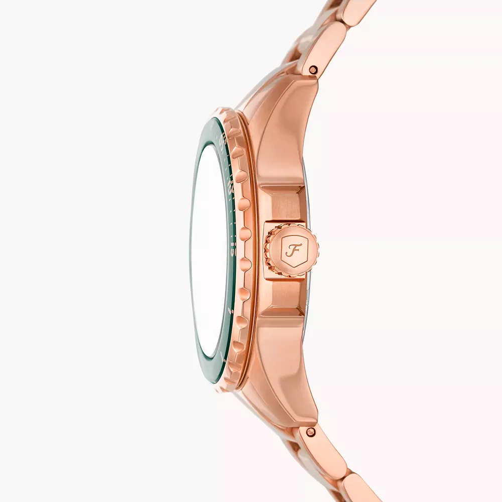 ES5371 Reloj Blue Dive de dama correa de metal - Image 4
