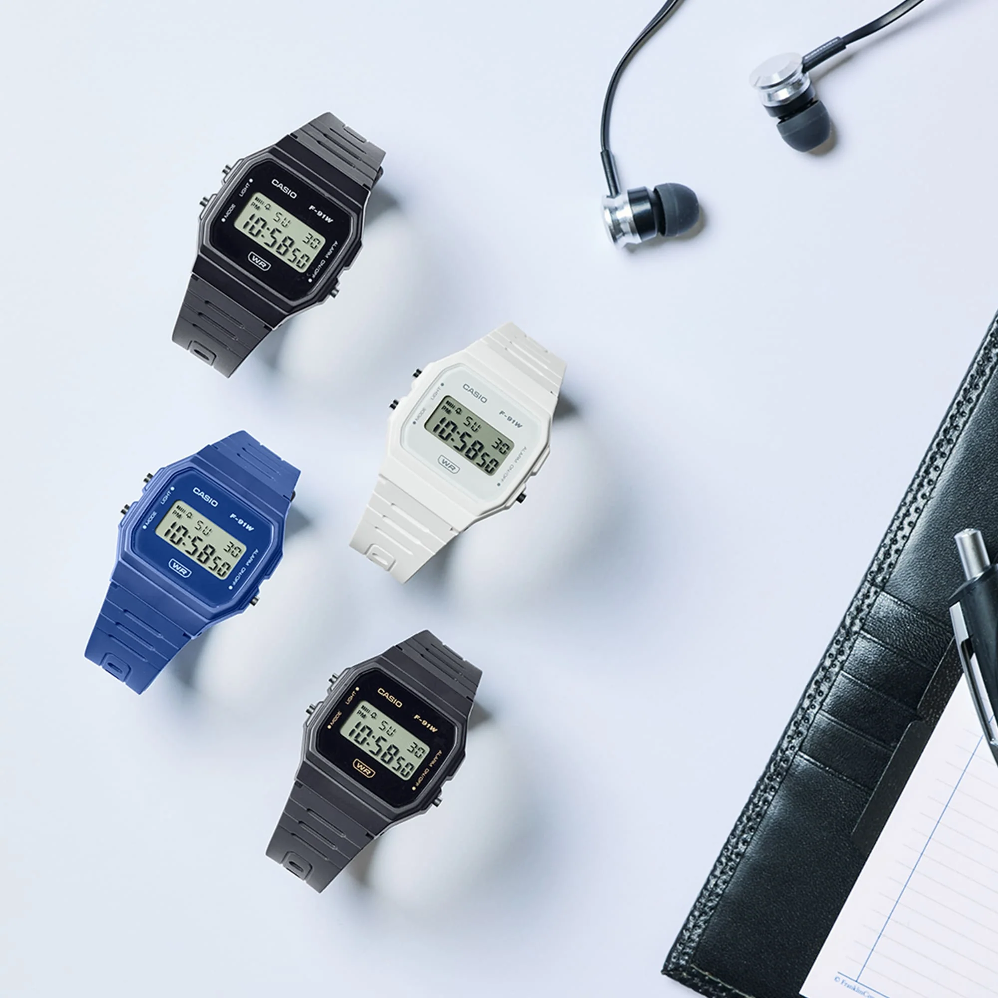 F-91WB-8A Casio reloj pulsera de caucho unisex - Image 4