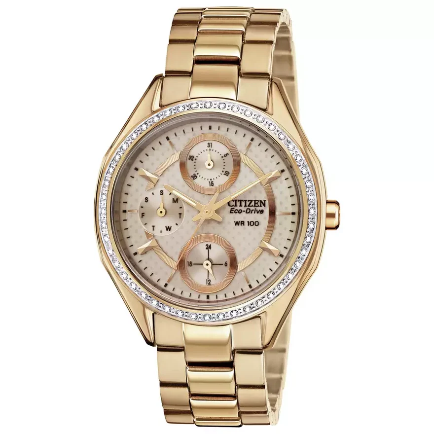 FD1063-57X Citizen Eco-Drive Champagne de mujer correa de metal