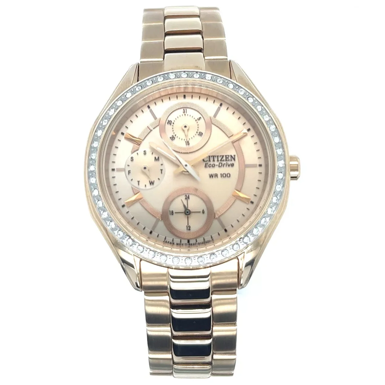 FD1063-57X Citizen Eco-Drive Champagne de mujer correa de metal - Image 5