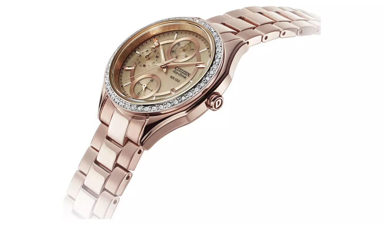FD1063-57X Citizen Eco-Drive Champagne de mujer correa de metal - Image 6