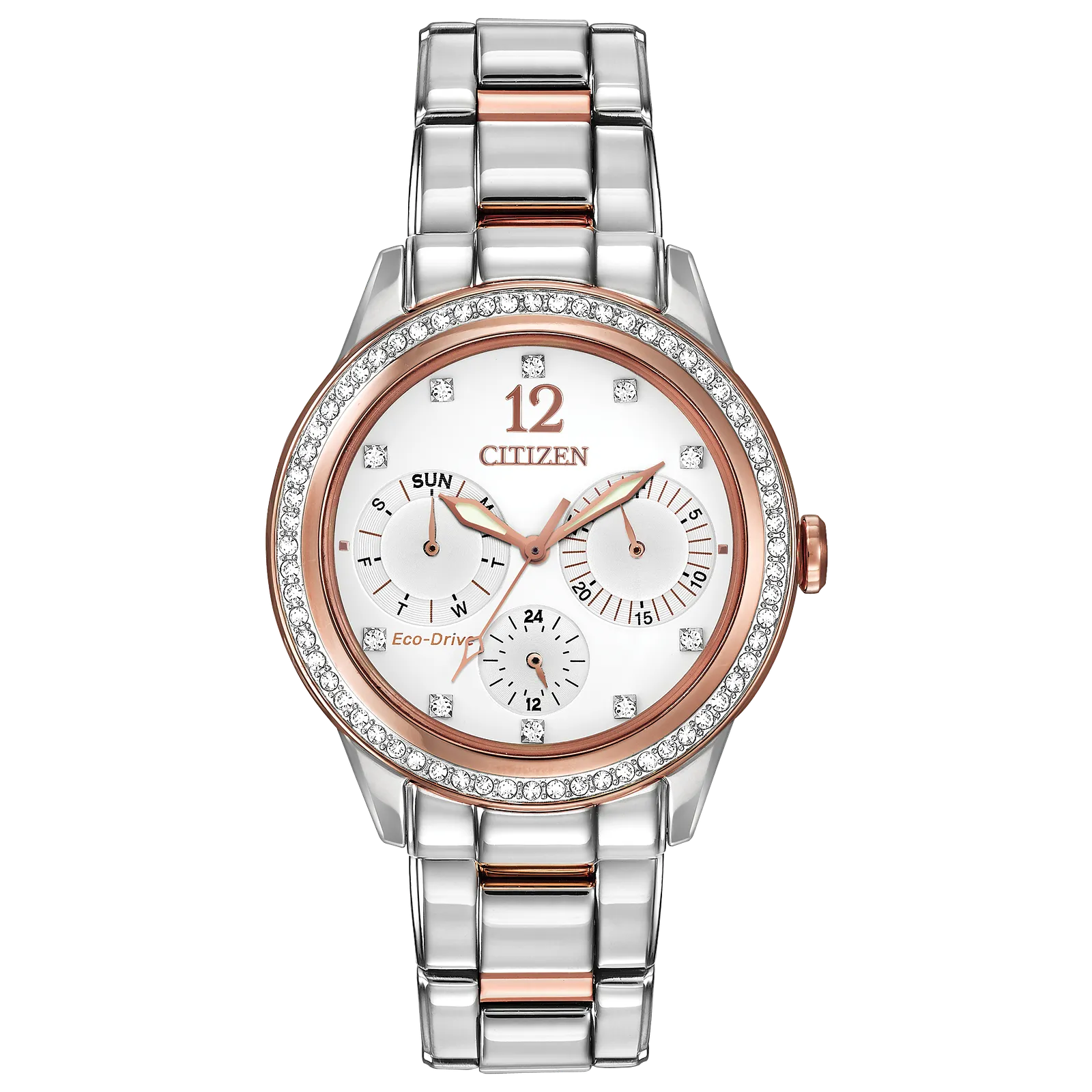 FD2016-51A Reloj Citizen Silhouette Crystal Eco-drive de dama pulsera de metal