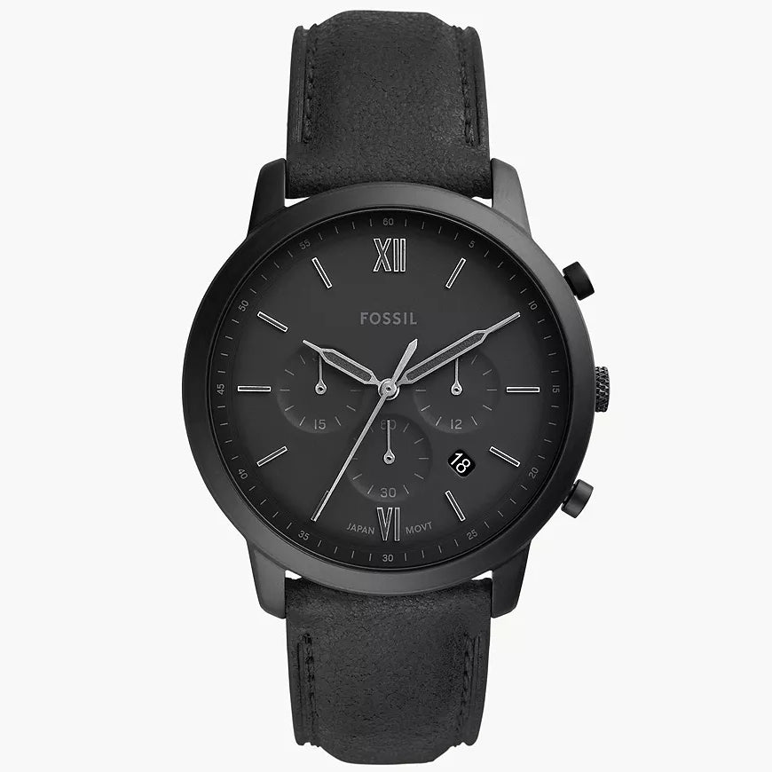 FS5503 Reloj Neutra de caballero correa de cuero 44mm