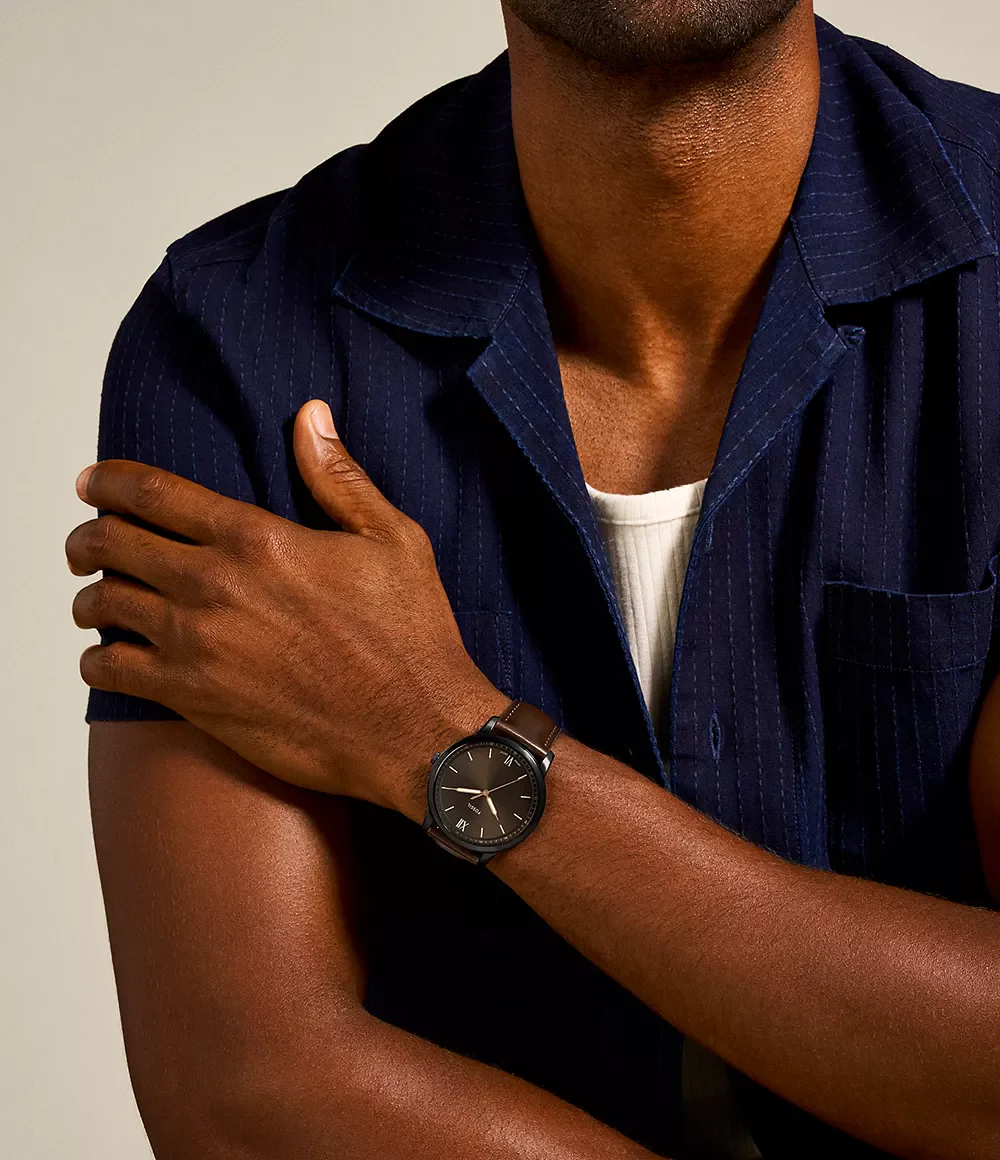 FS5551 Reloj The Minimalist de hombre pulsera de cuero - Image 4