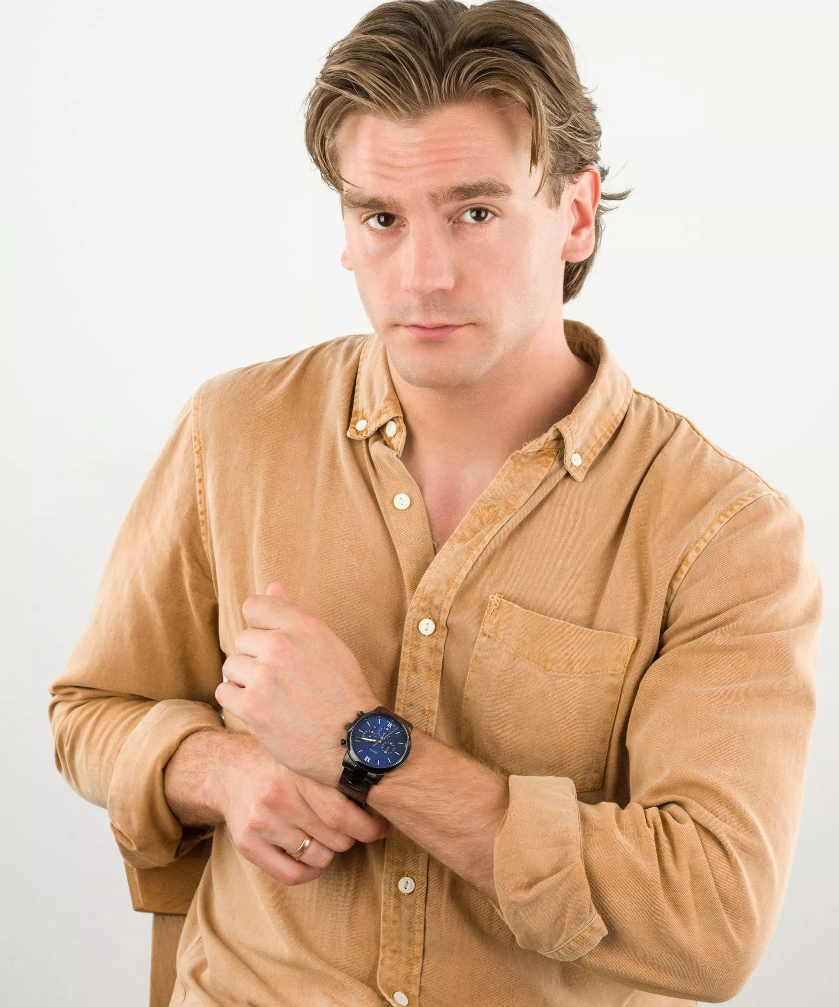 FS5698 Reloj Neutra de hombre banda de metal - Image 6