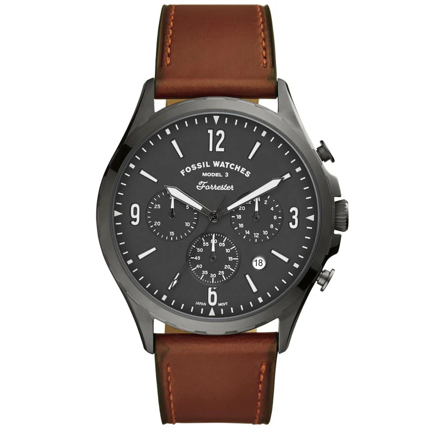 FS5815 Reloj Forrester de hombre banda de piel 46 mm