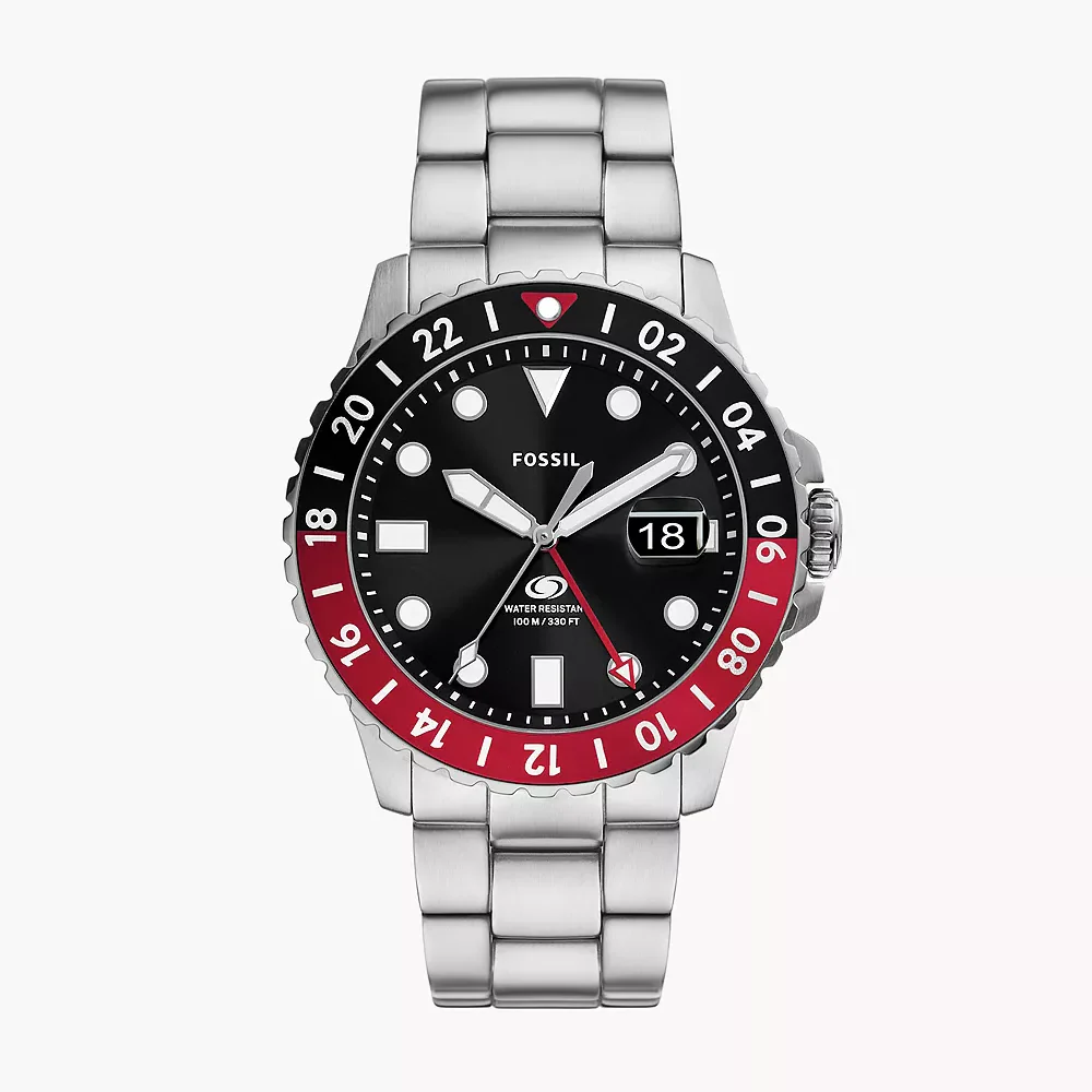 FS6092 Reloj Fossil Blue GMT de hombre correa de metal