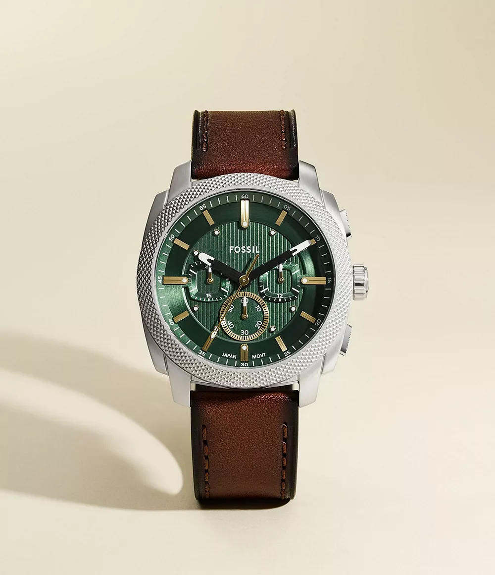FS6100 Reloj Machine de hombre correa de cuero - Image 2