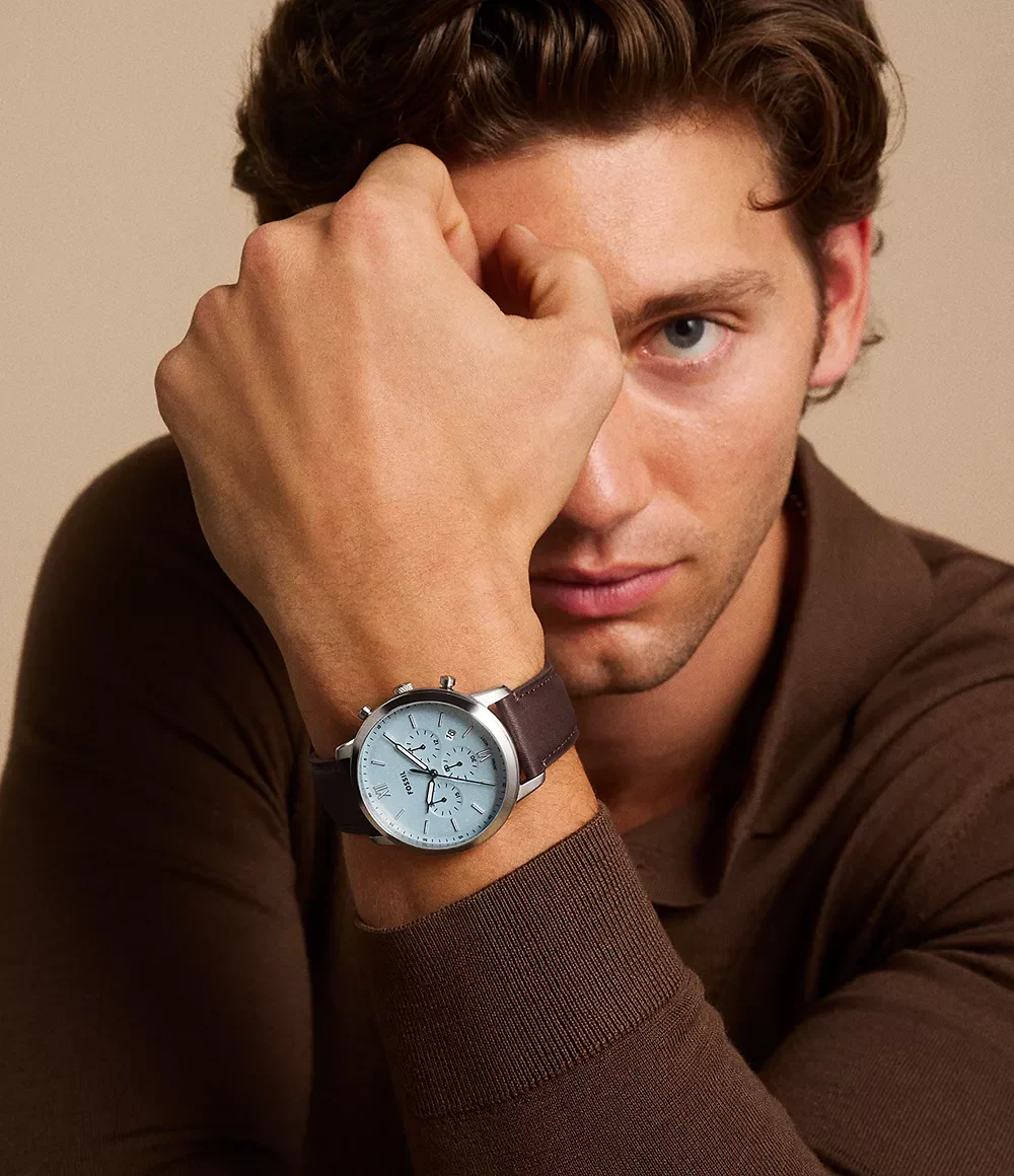 FS6109 Reloj Neutra de hombre correa de cuero - Image 5