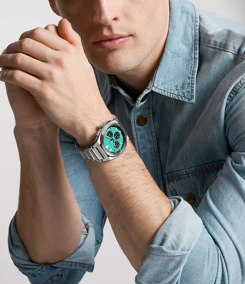 FS6117 Reloj Everett de hombre correa de metal - Image 5