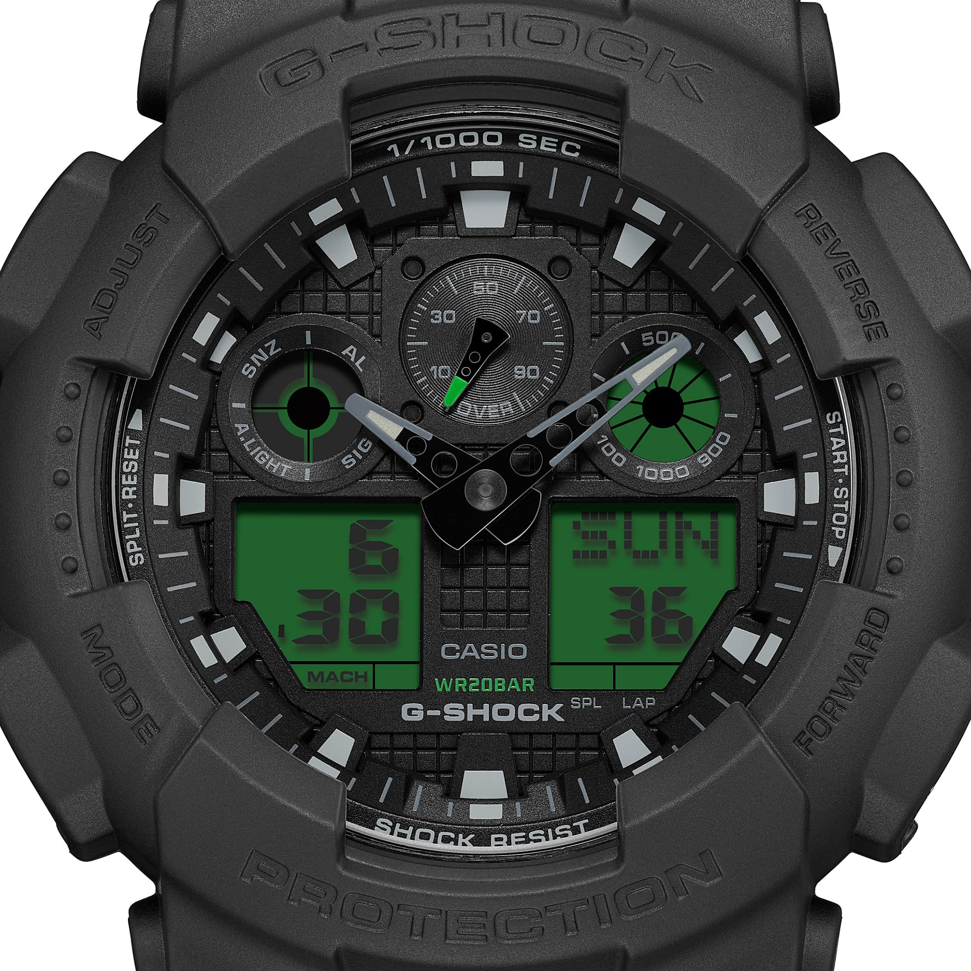 GA-100BEG-1A Reloj G-Shock de hombre correa de resina - Image 5