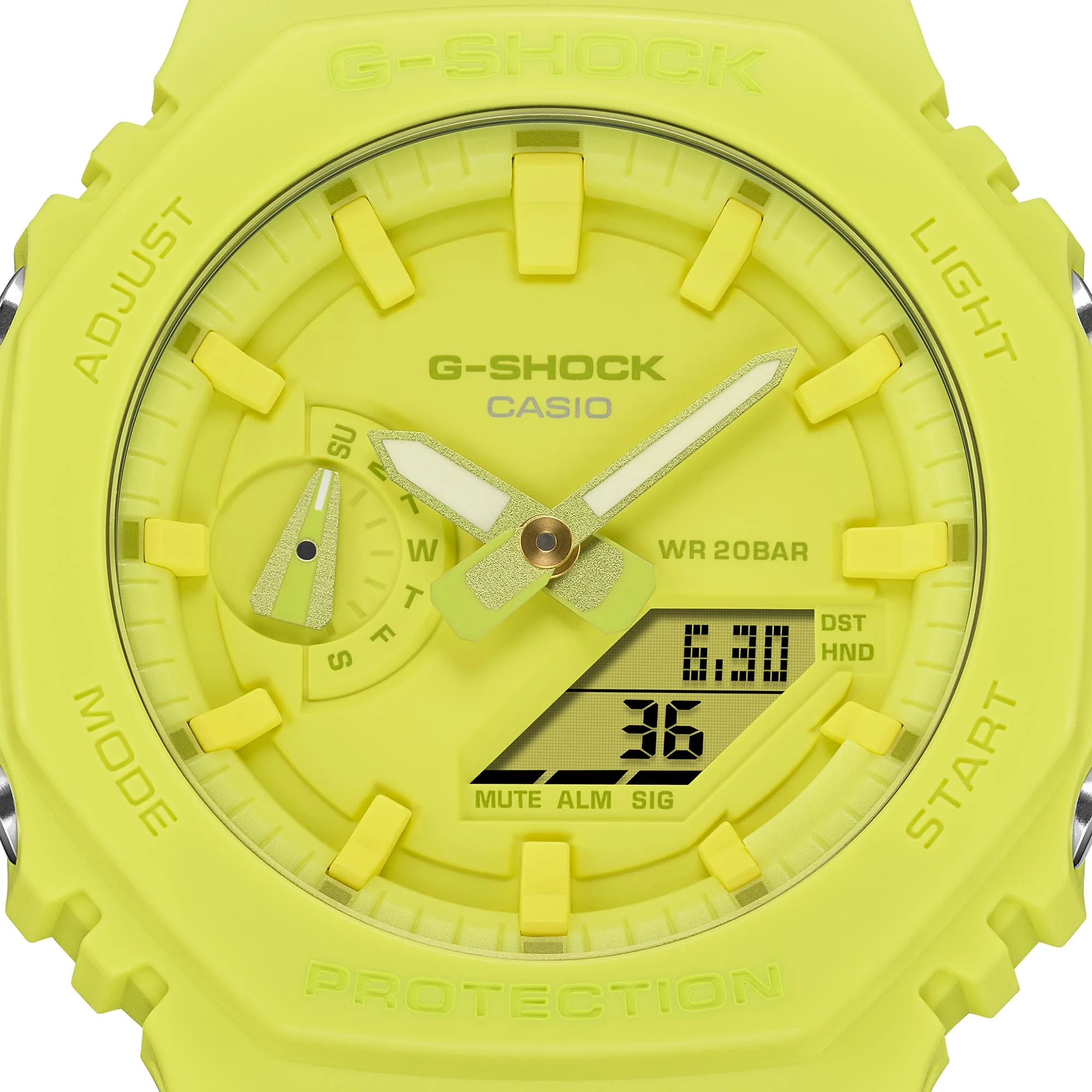 GA-2100-9A9 Reloj G-Shock Classic de hombre pulsera de caucho 48 mm - Image 2
