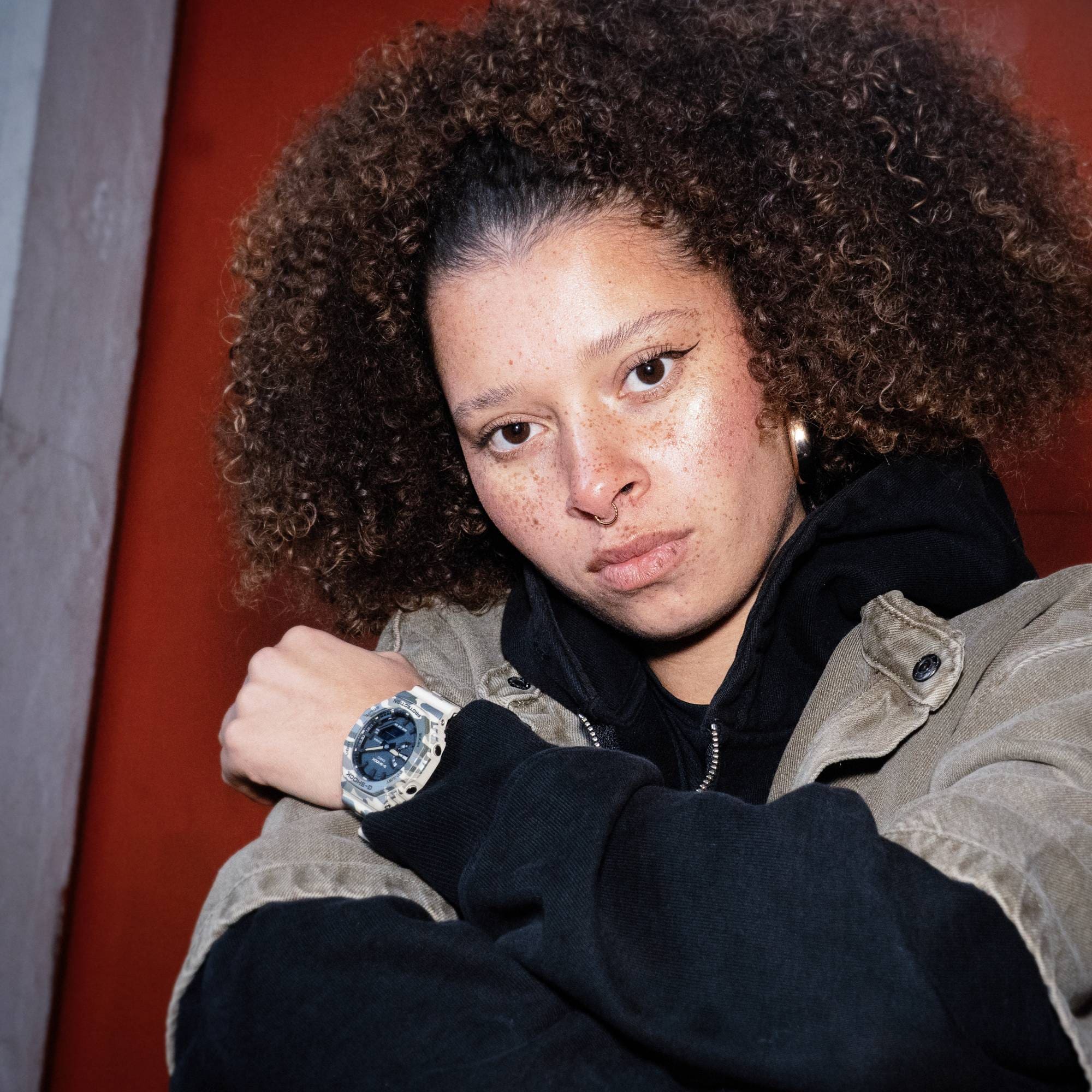 GA-2100CM-5A Reloj G-Shock unisex correa de caucho doble hora - Image 11
