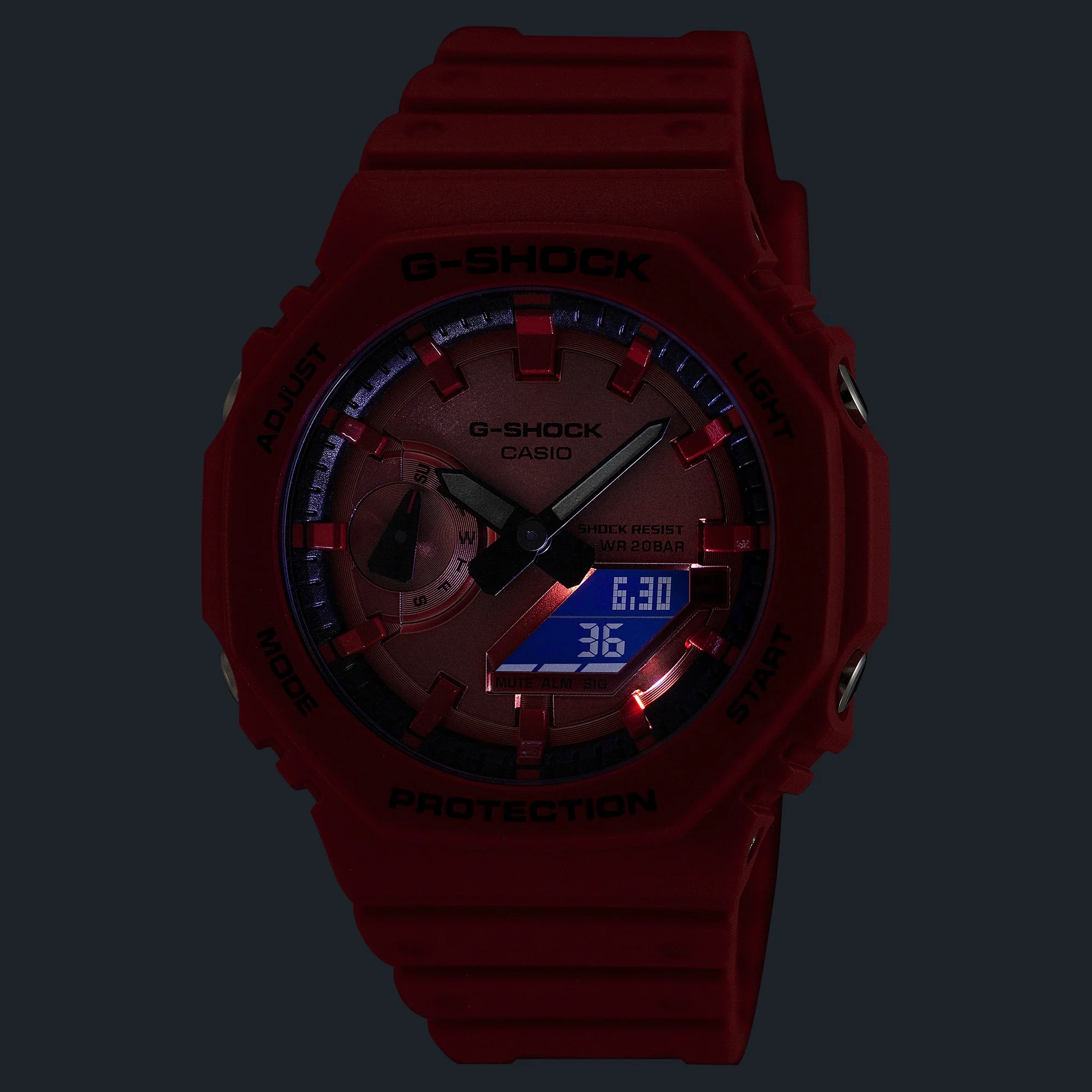 GA-2100RRB-4A Reloj G-Shock de hombre correa de silicona - Image 4