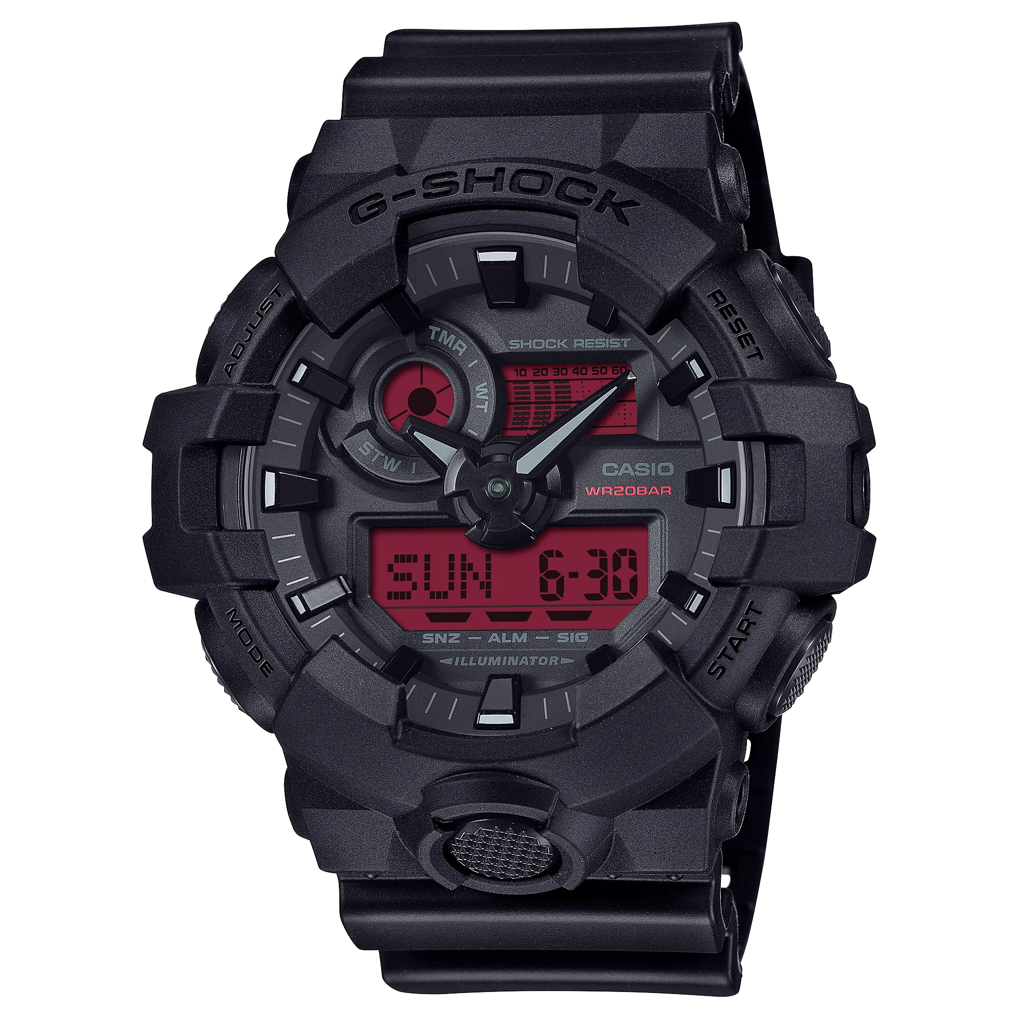 GA-700BBR-1A Reloj G-Shock de hombre pulsera de resina