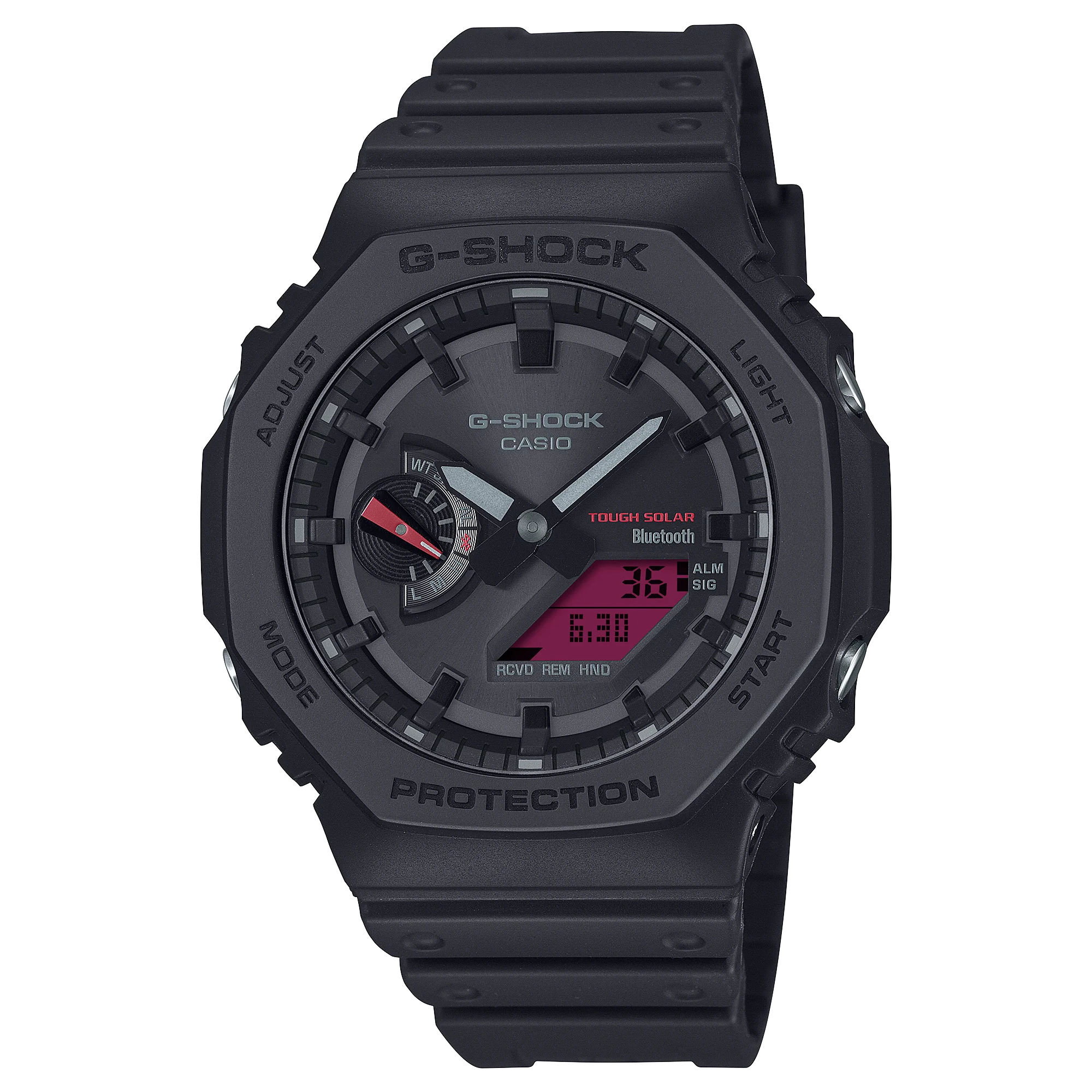 GA-B2100BBR-1A Reloj G-Shock Bluetooth de hombre correa de caucho