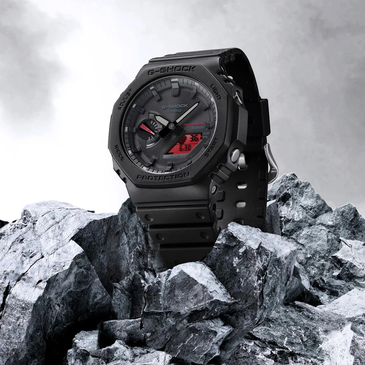 GA-B2100BBR-1A Reloj G-Shock Bluetooth de hombre correa de caucho - Image 4