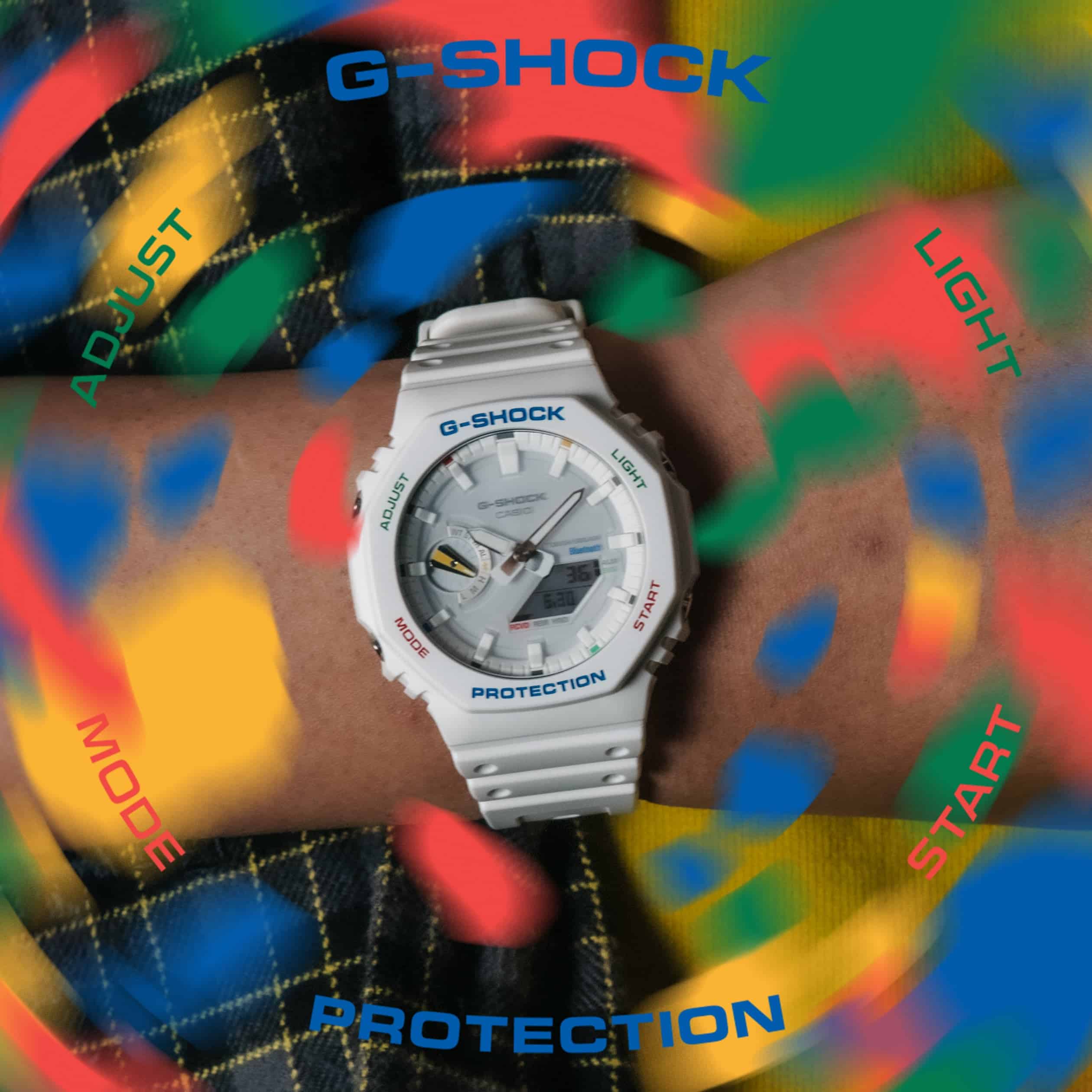 GA-B2100FC-7A Reloj G-Shock Pulsera de Goma para Caballero Doble Hora - Image 3