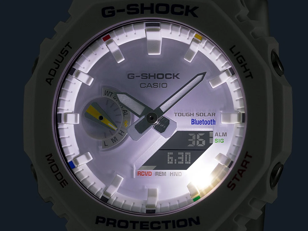 GA-B2100FC-7A Reloj G-Shock Pulsera de Goma para Caballero Doble Hora - Image 4