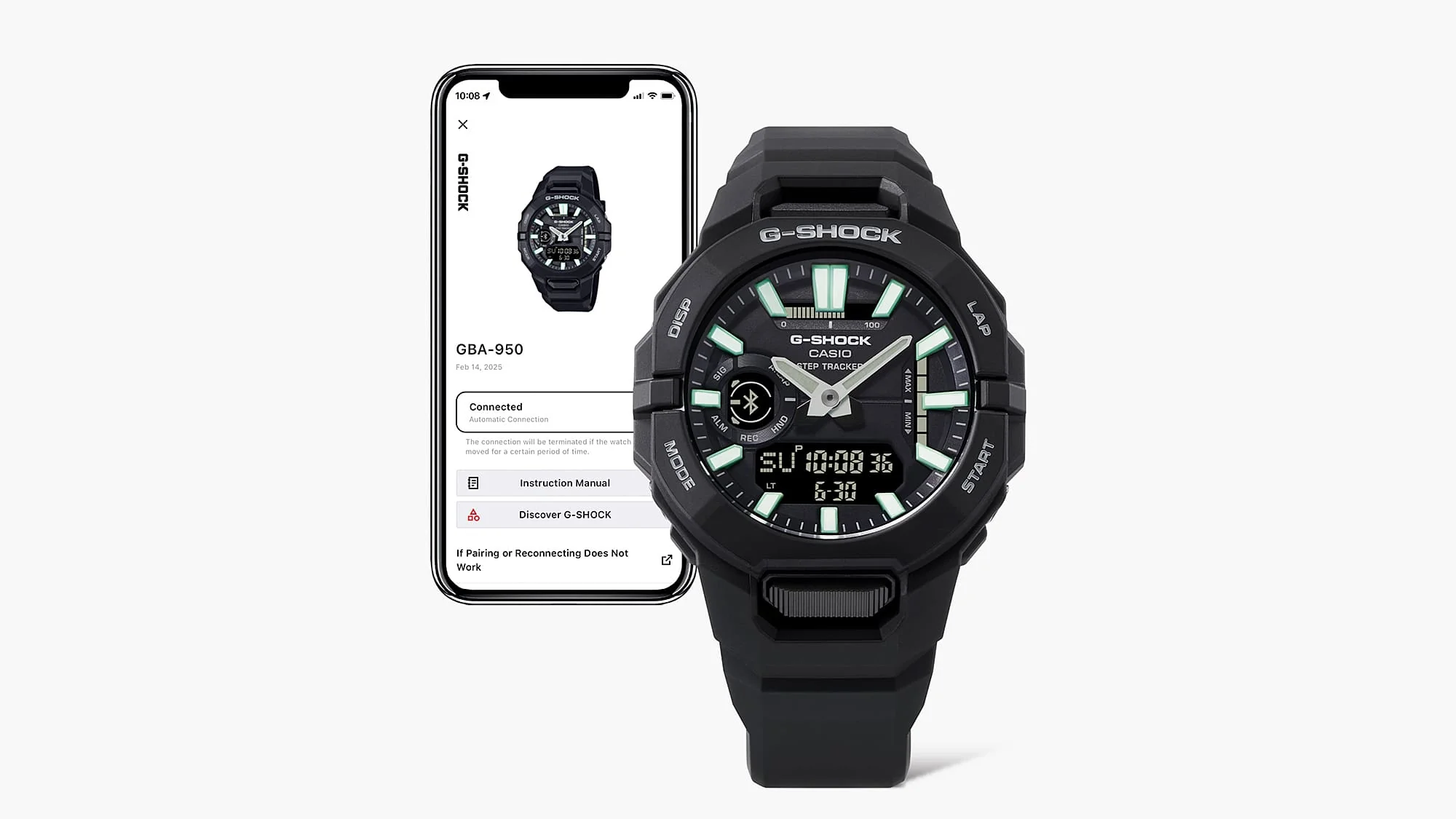 GBA-950-2A Reloj G-Shock de hombre banda de silicona bluetooth - Image 3