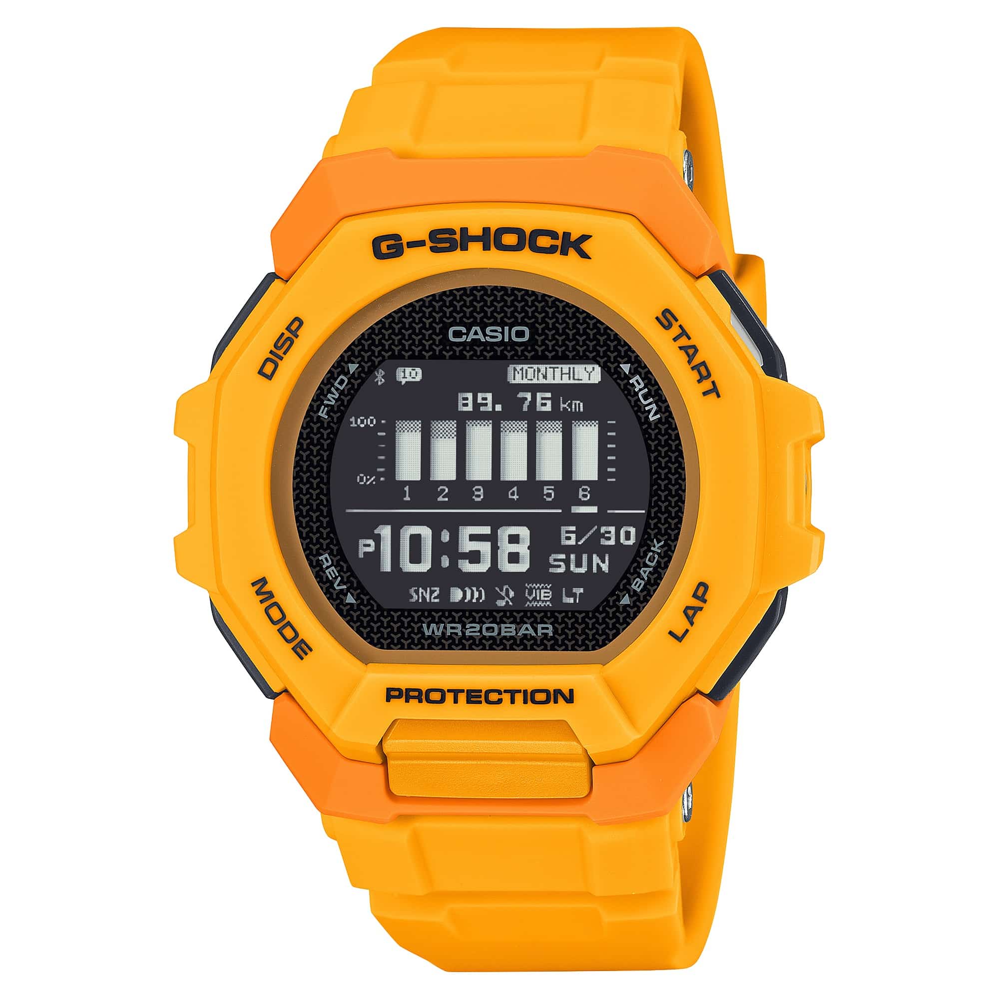GBD-300-9 G-Shock reloj para hombre pulsera de caucho con bluetooth