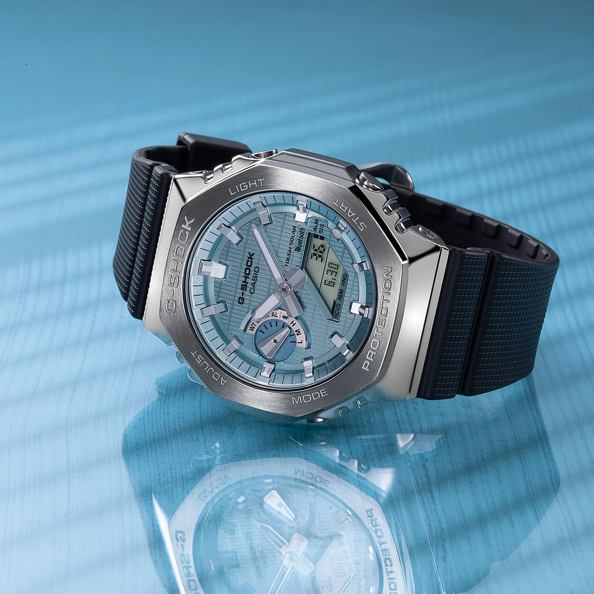GBM-2100A-1A2 Reloj G-Shock Tough Solar de hombre pulsera de resina bluetooth - Image 10