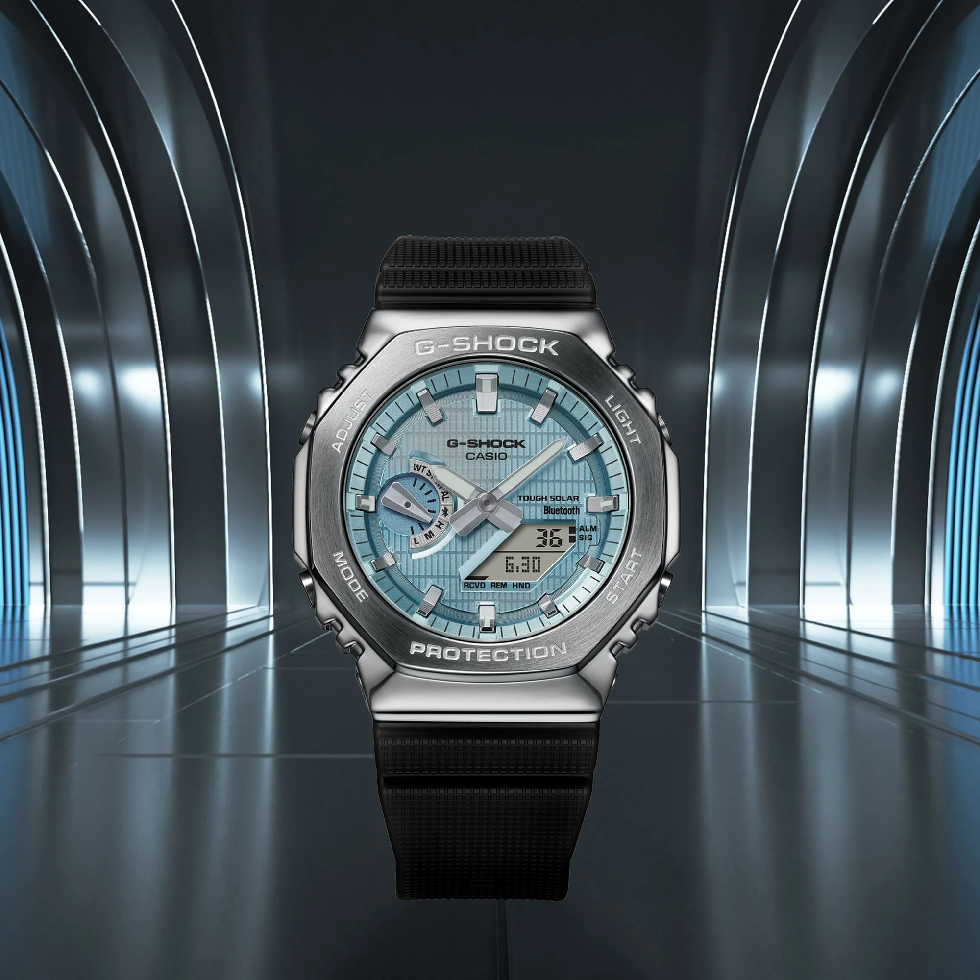GBM-2100A-1A2 Reloj G-Shock Tough Solar de hombre pulsera de resina bluetooth - Image 15