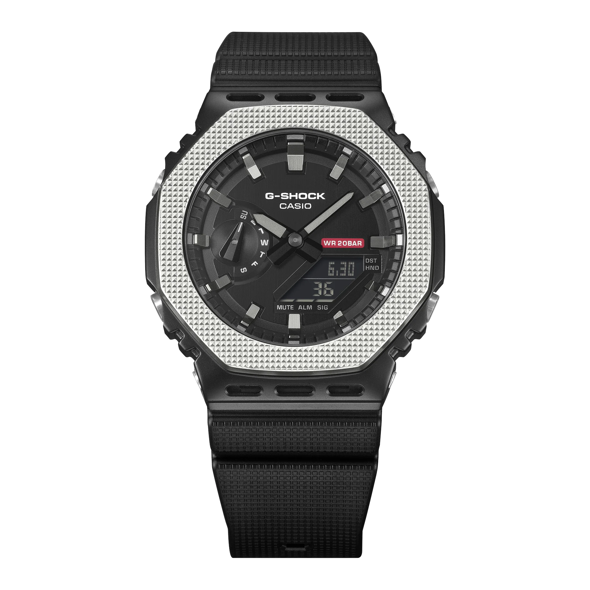 GM-2100BM-1A Reloj G-Shock de hombre correa de resina doble hora - Image 5