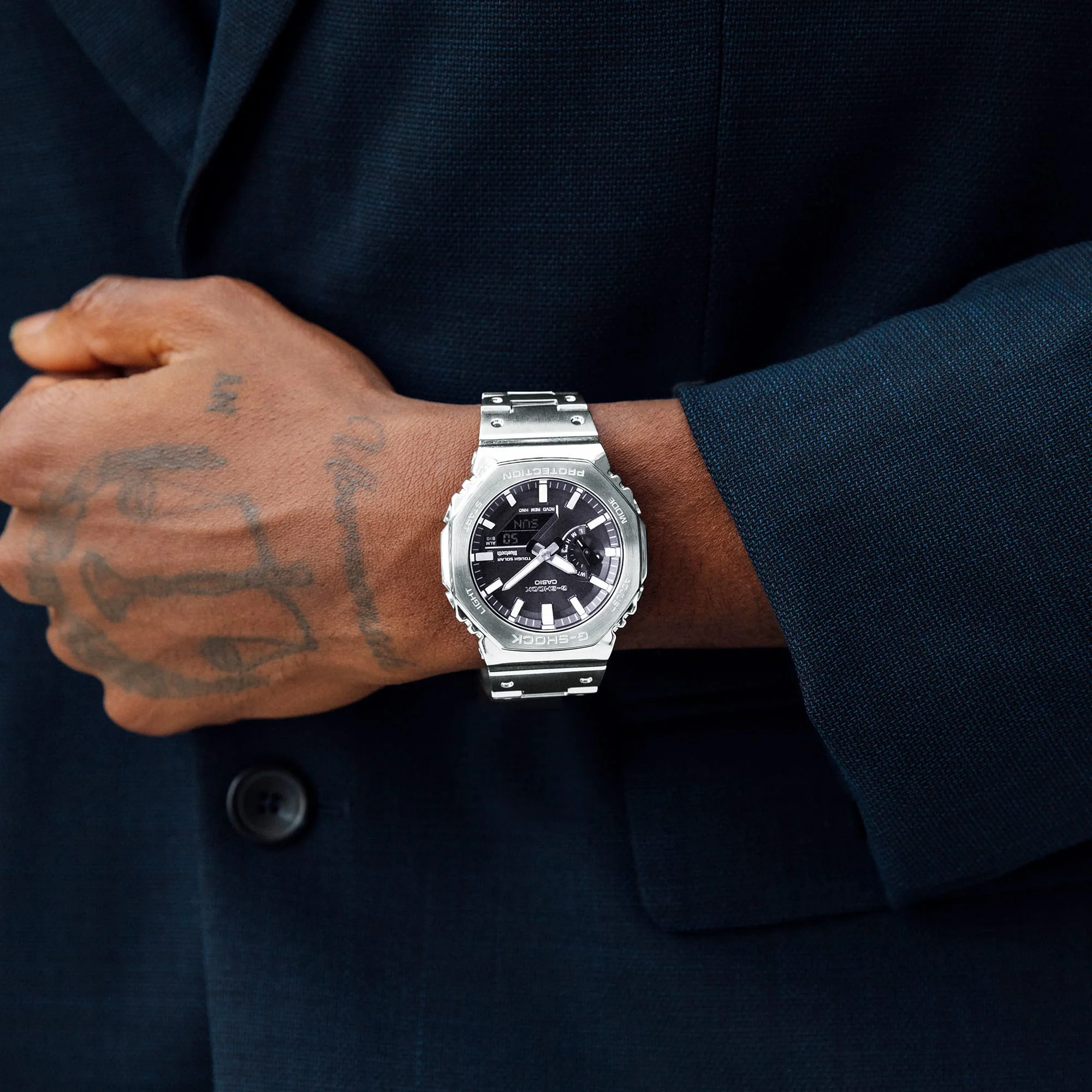 GM-B2100SD-1A Reloj G-Shock de hombre correa de metal bluetooth - Image 3