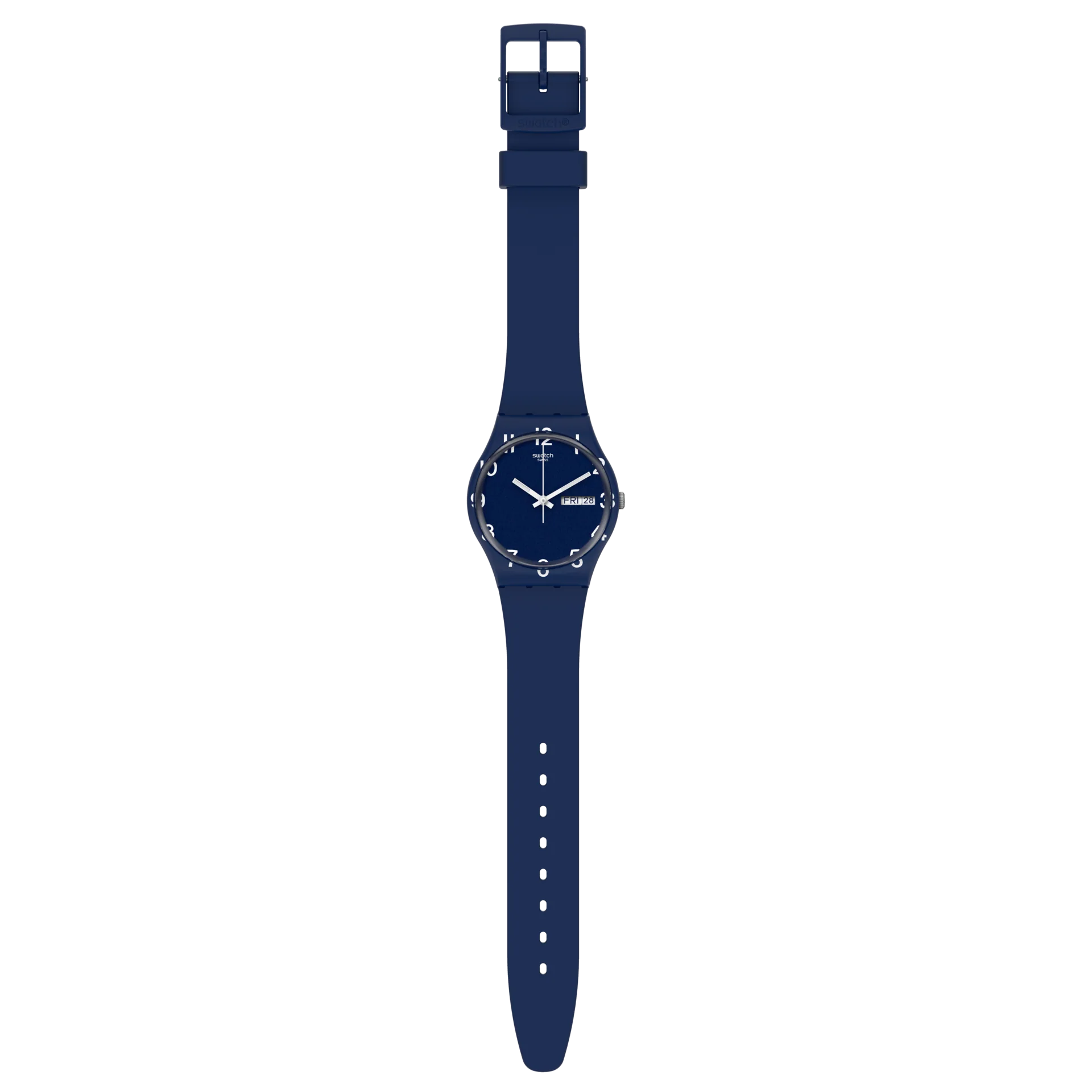 GN726 Reloj Swatch Over Blue de hombre pulsera de resina - Image 5