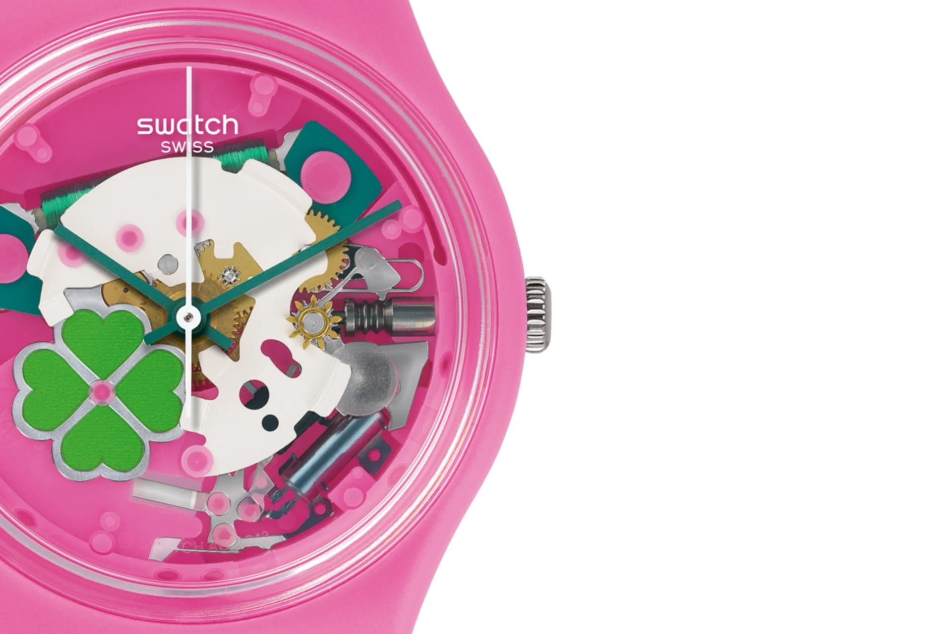 GP147 Reloj Swatch Flowerfull unisex correa de silicona - Image 3